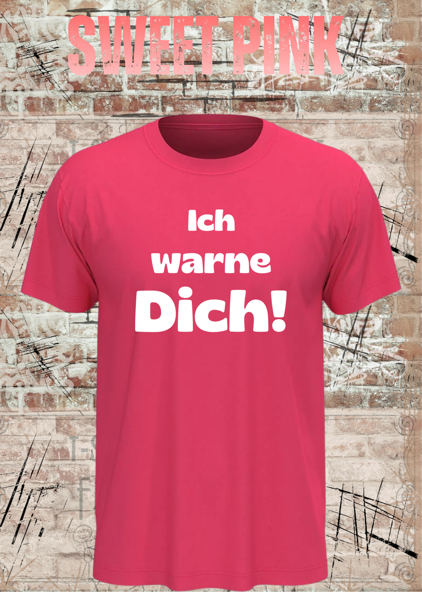 Ich warne Dich! Lustiges Spruch T-Shirt | Witziges Unisex Humor Shirt für Damen & Herren