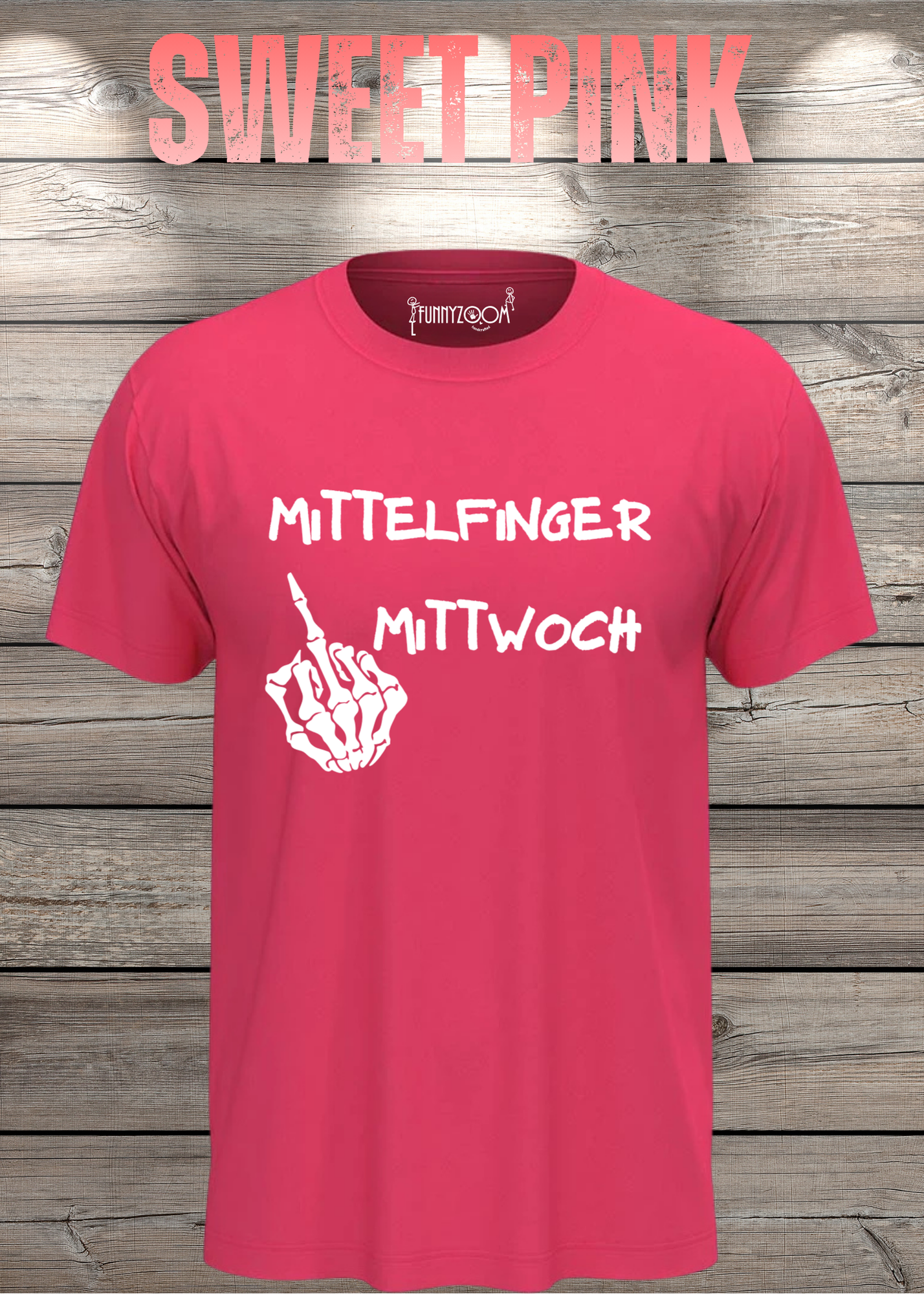 T-Shirt Mittelfinger Mittwoch Lustige Sprüche Geschenkidee Geburtstag Freizeit Unisex viele Farben