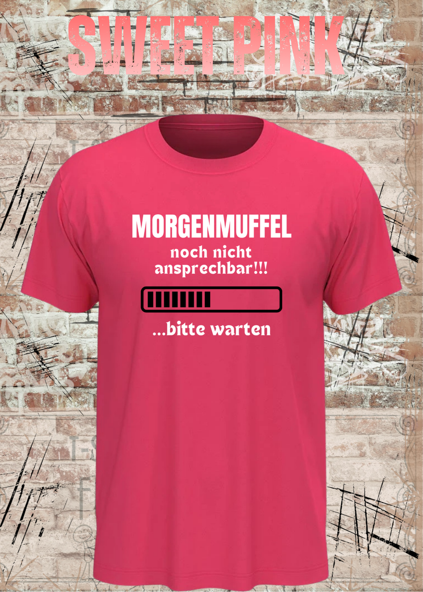 Morgenmuffel T-Shirt „Noch nicht ansprechbar! Bitte warten…“ – Lustiges Kaffee Geschenk Unisex