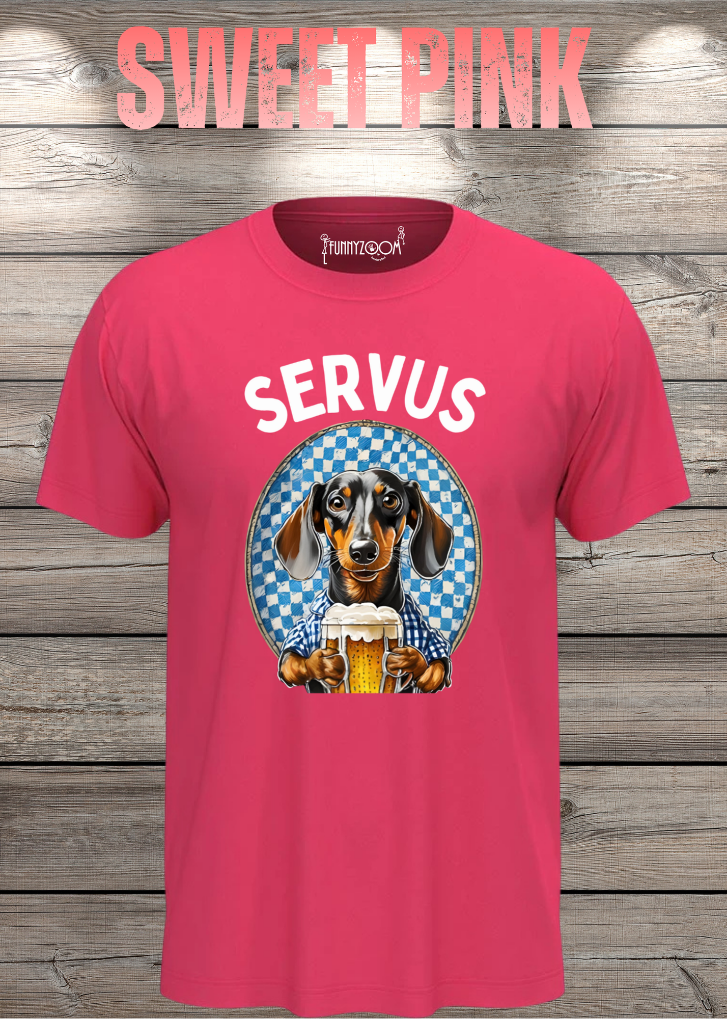 Servus Dackel Bayern Bier T-Shirt - Witzige Geschenkidee Unisex