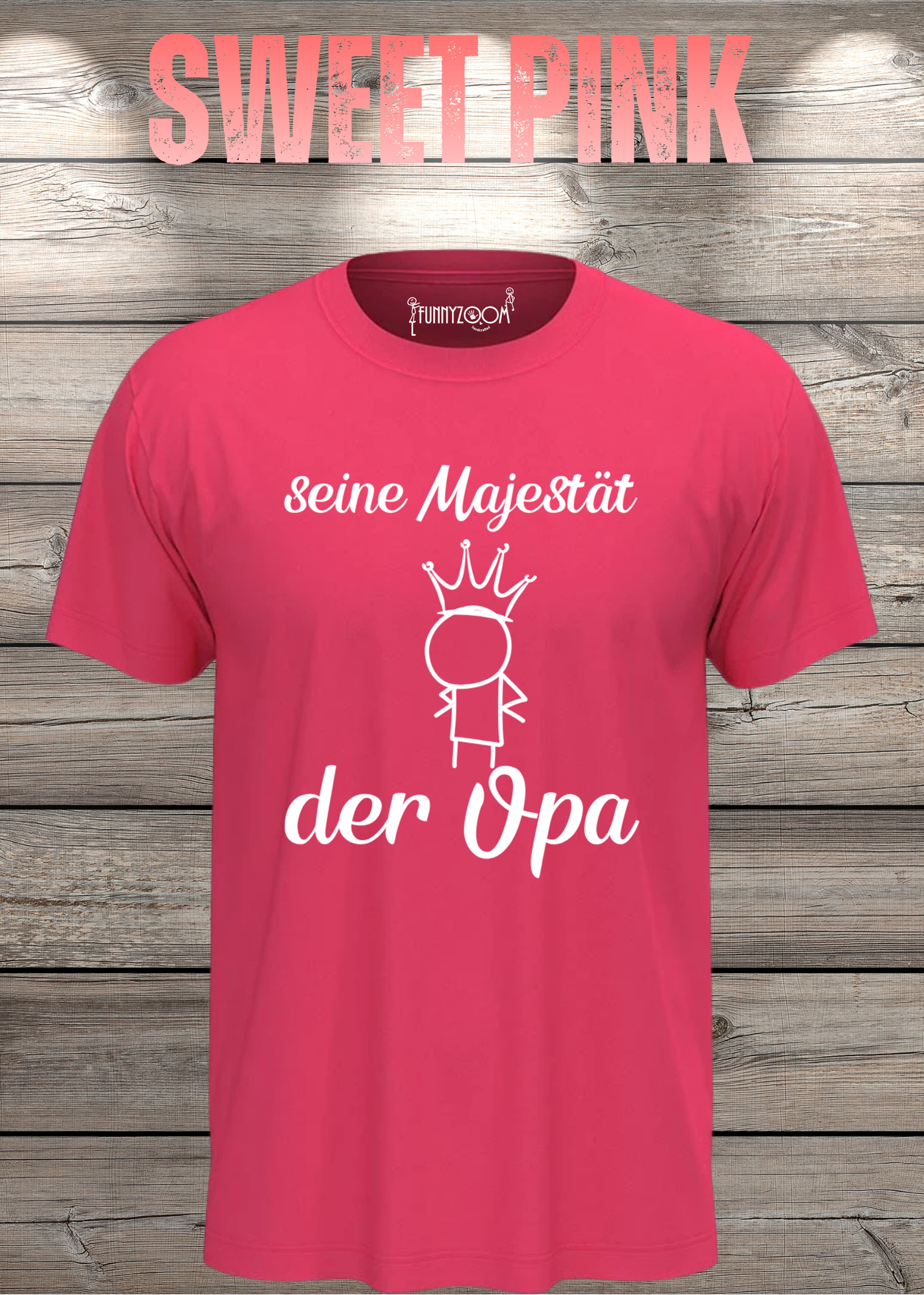Herren T-Shirt Seine Majestät der Opa - Geburtstagsgeschenk für Opas - Lustiges Geschenk mit Spruch
