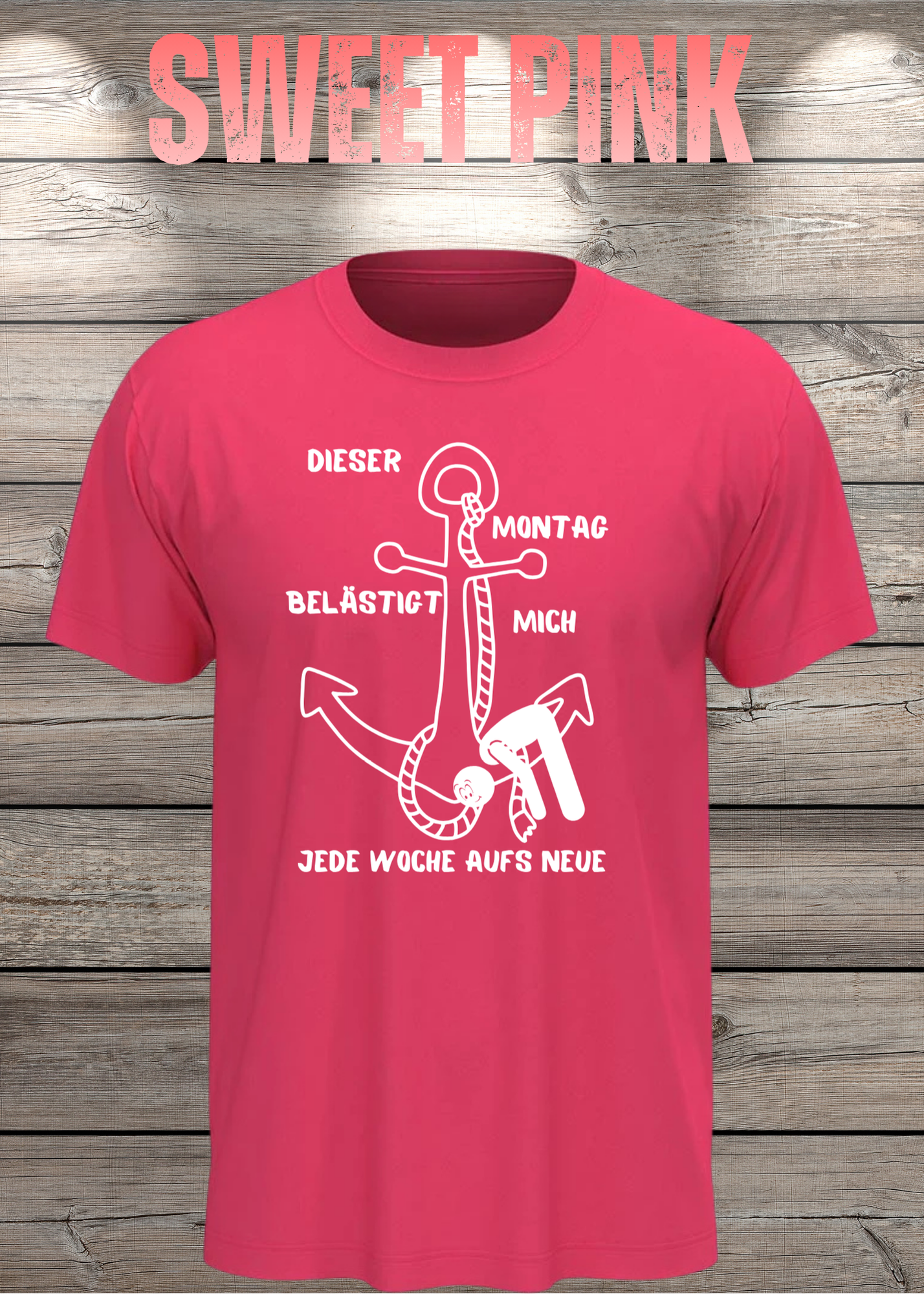 Unisex T-Shirt 'Dieser Montag belästigt mich immer wieder aufs Neue' - Witziges Anti-Montag Shirt