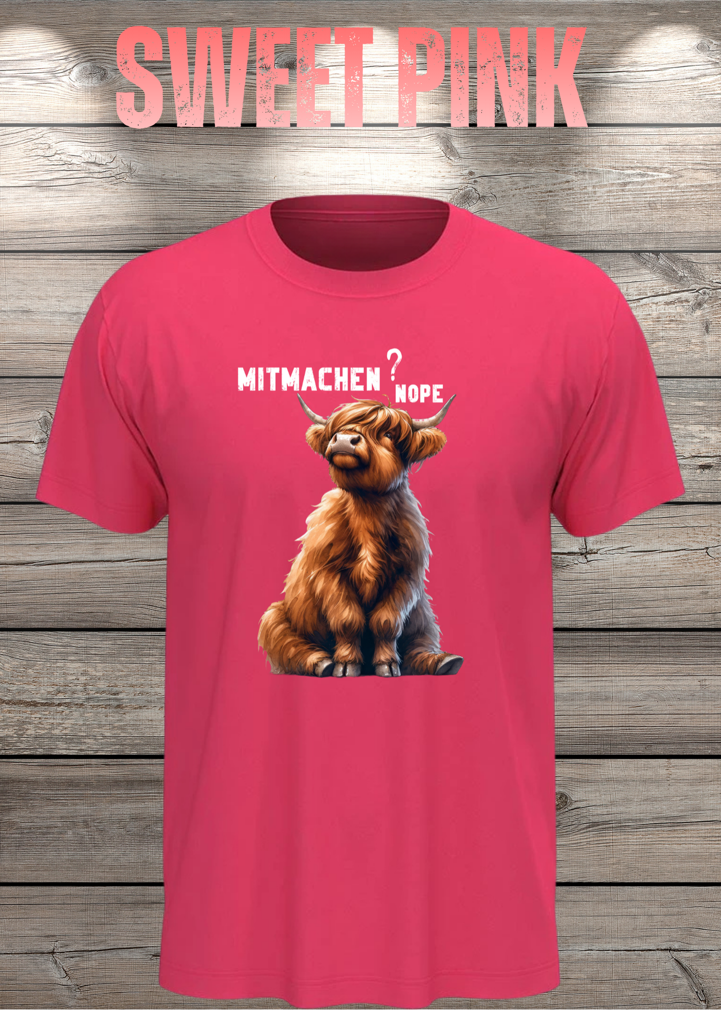 Highland Kuh Unisex T-Shirt Mitmachen? Nope
