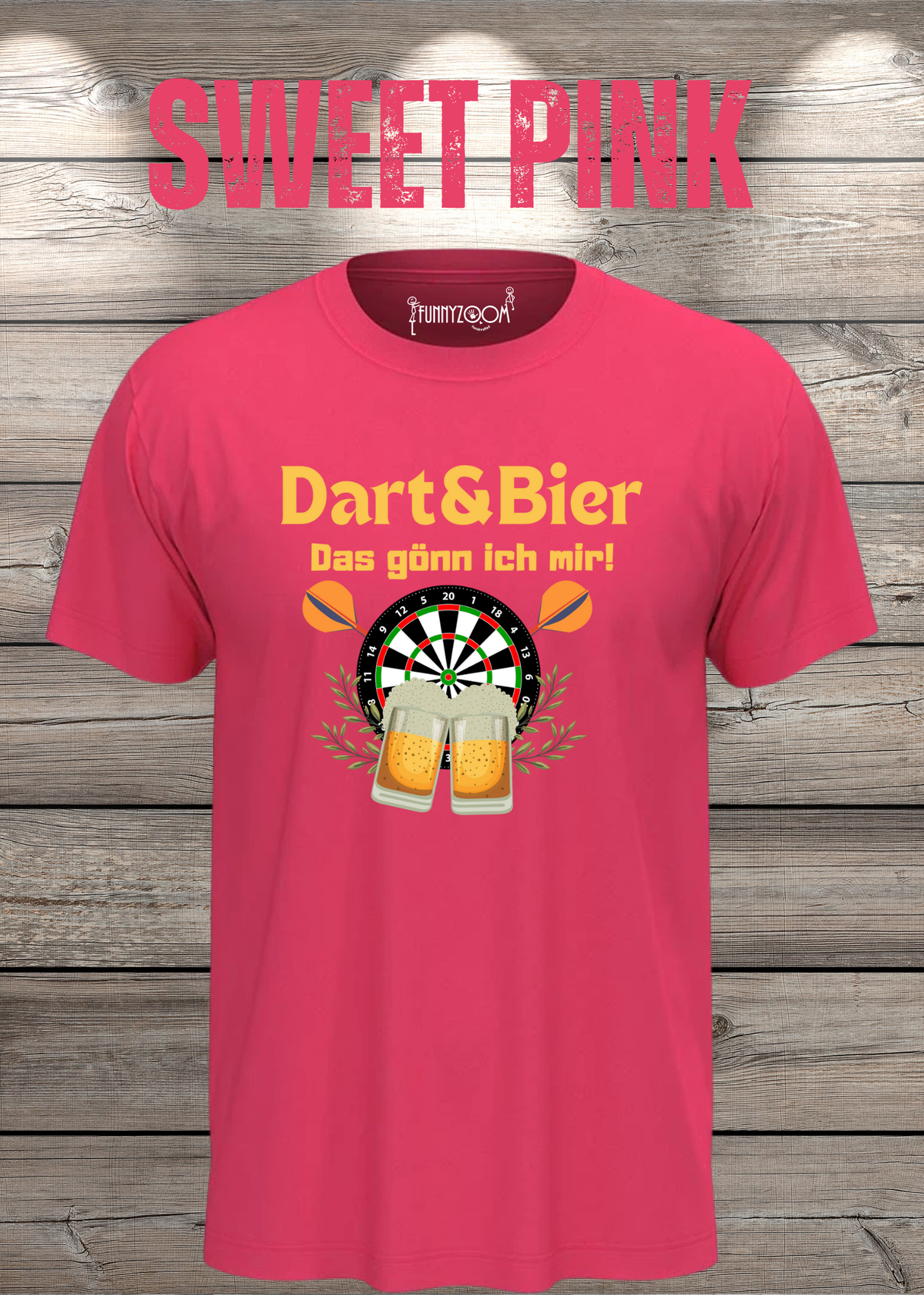 T-Shirt Dart & Bier das Gönn ich mir Witziges T-Shirt mit Spruch Geschenkidee Unisex