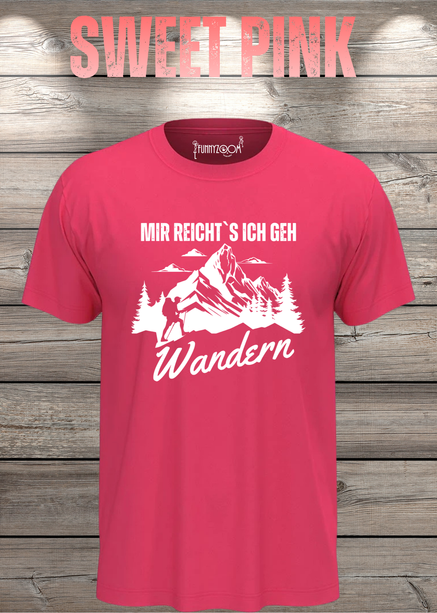 T-Shirt 'Mir reichts ich geh wandern!' - Witziges Wanderer Geschenk Unisex