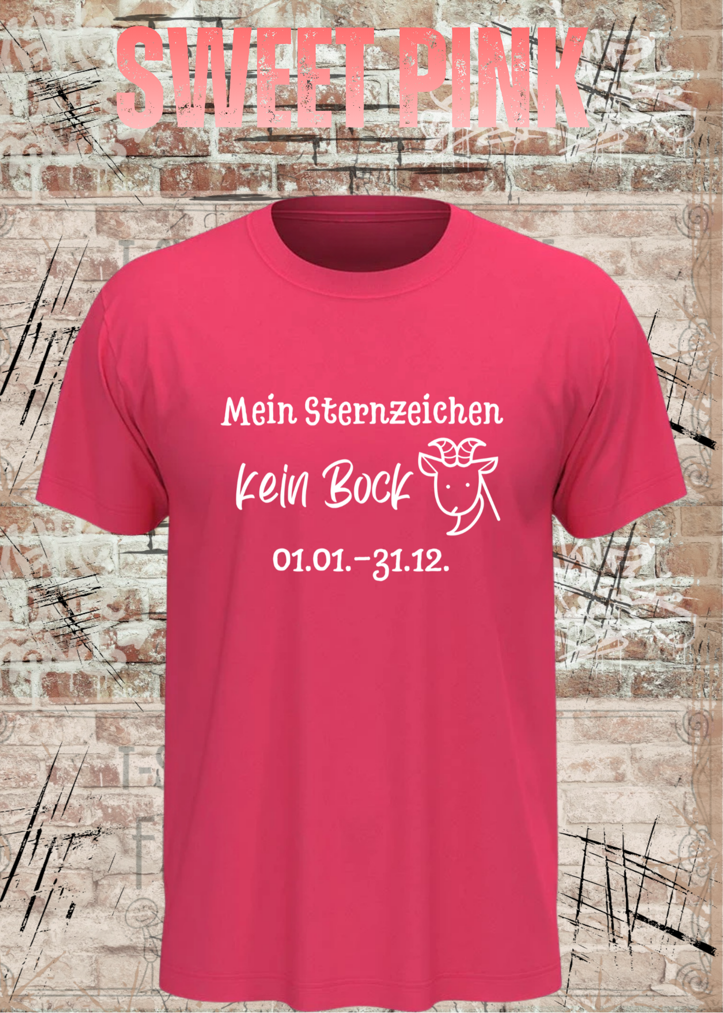 Mein Sternzeichen Kein Bock T-Shirt – Lustiges Faultier Spruch Shirt Unisex