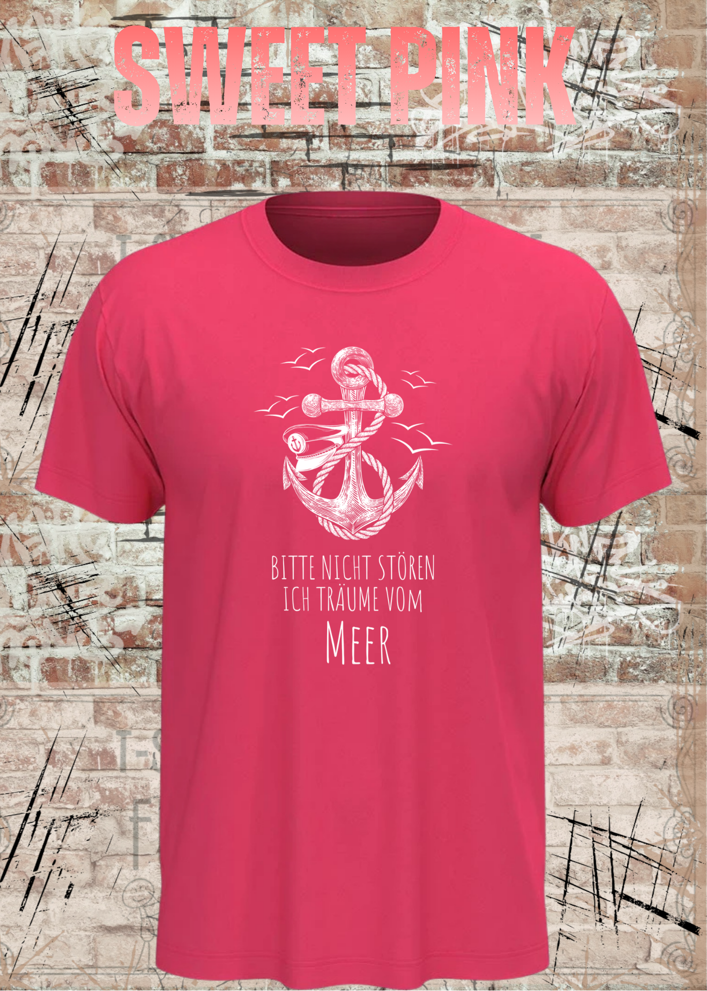 Rockiges Anker T-Shirt Herren & Damen – Bitte nicht stören ich träume vom Meer – Maritime Vintage Shirt