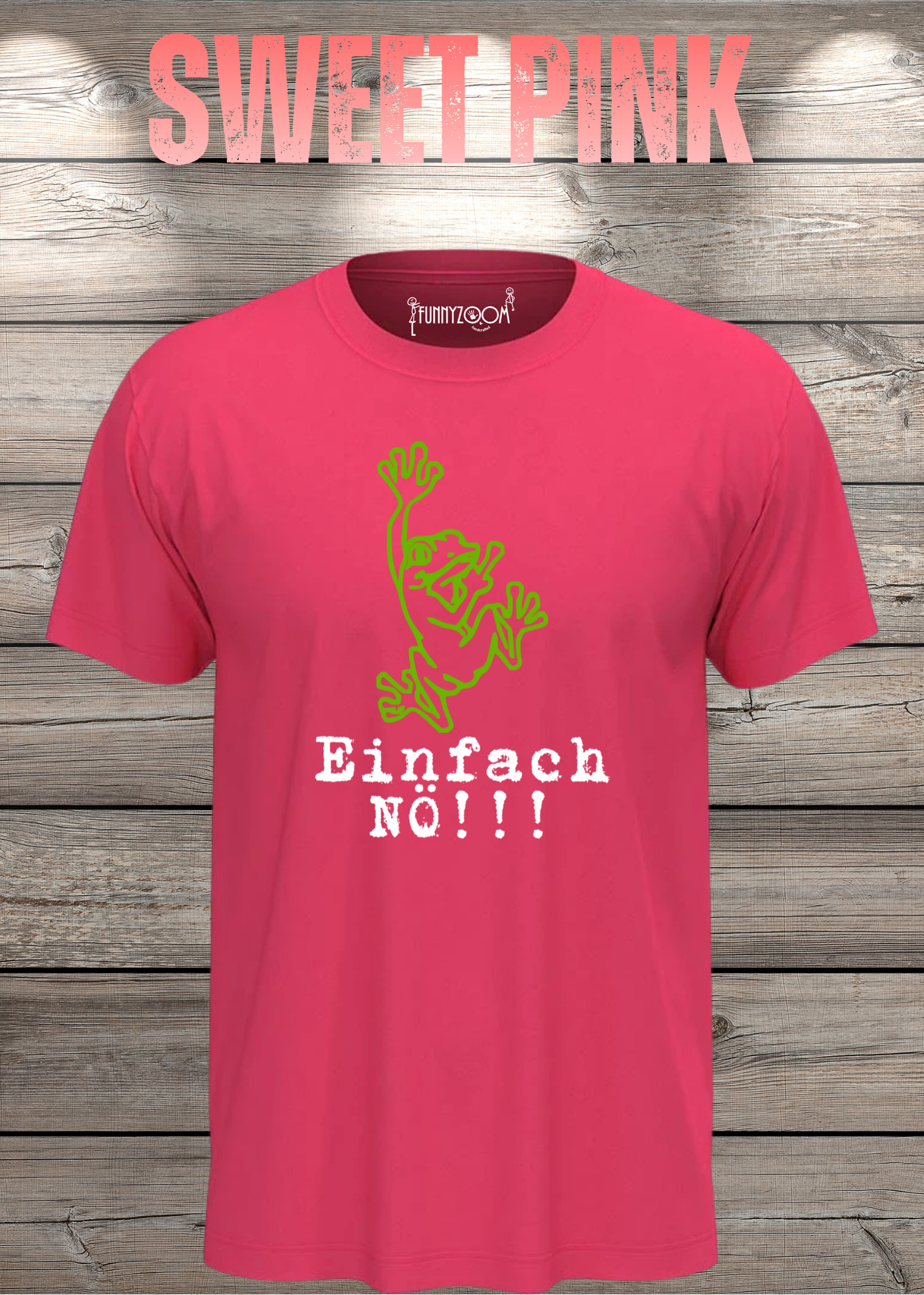 T-Shirt Einfach NÖ!!! Lustige Sprüche Geschenkidee Geburtstag Freizeit Frosch Unisex viele Farben