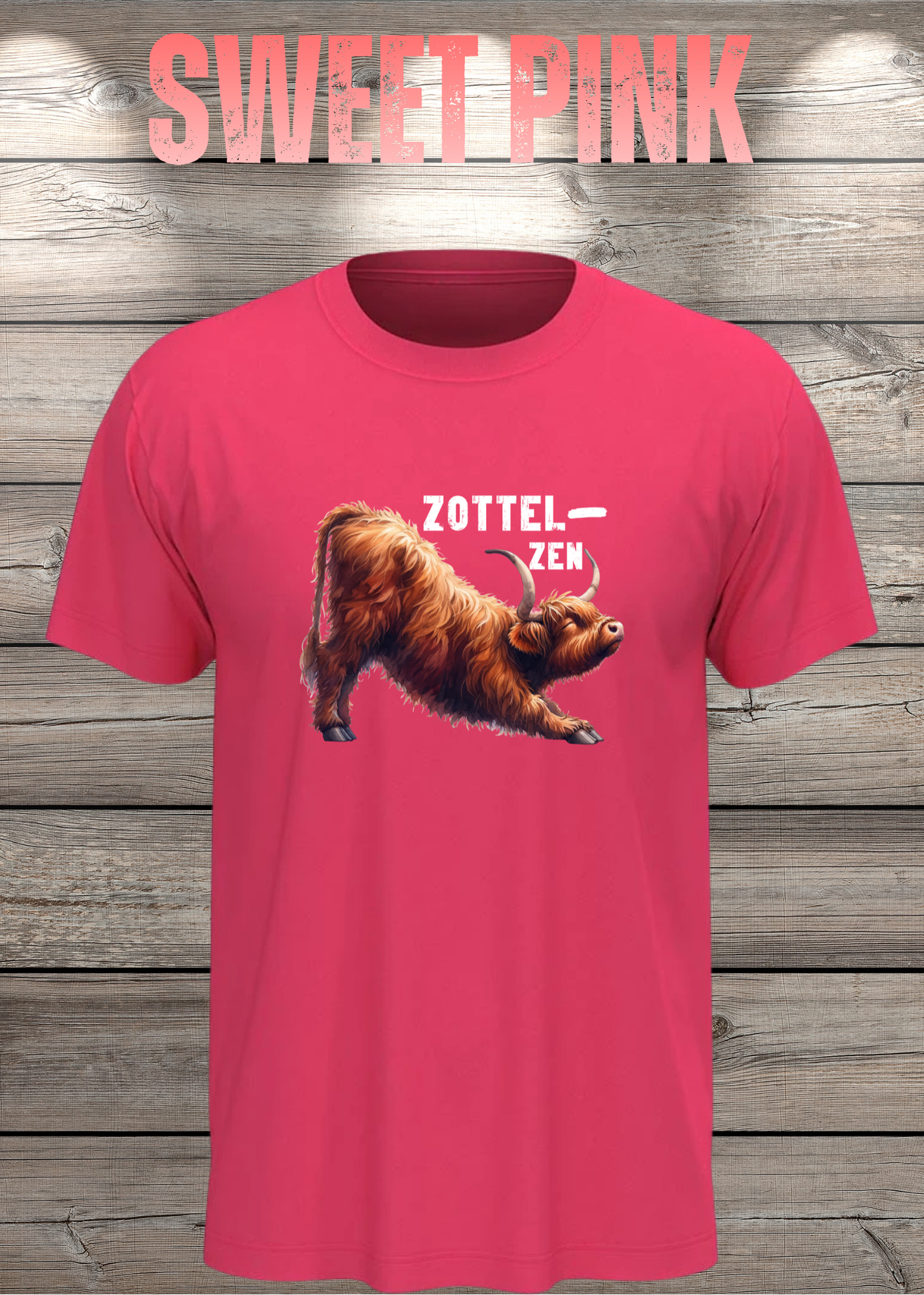 Highland Kuh Unisex T-Shirt - Zottel-Zen - Entspannte Vibes