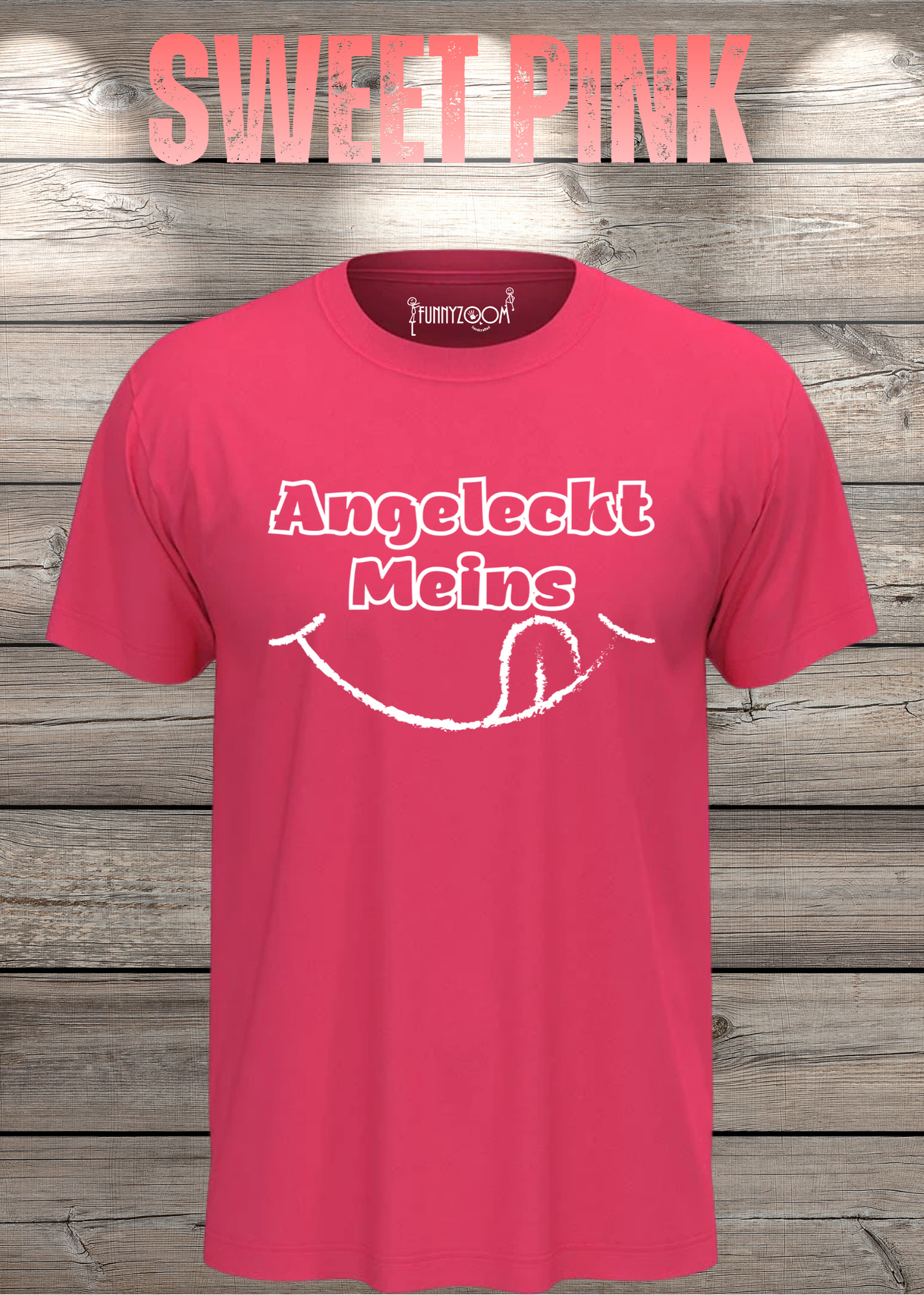 T-Shirt Angeleckt Meins - Lustige Sprüche Geschenkidee - Geburtstag Freizeit Unisex viele Farben