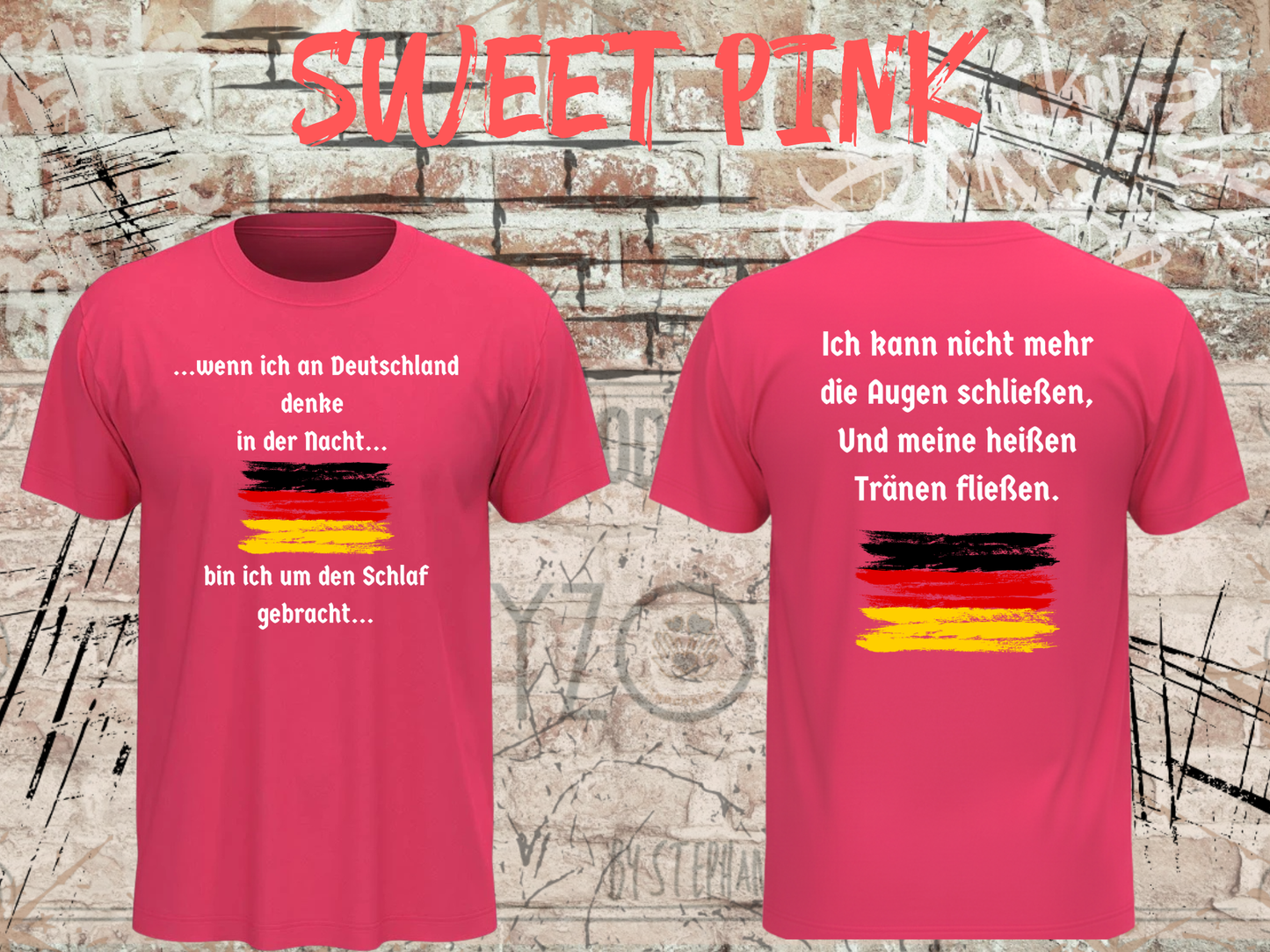 Heinrich Heine T-Shirt „Wenn ich an Deutschland denke“ – Literatur Shirt Unisex
