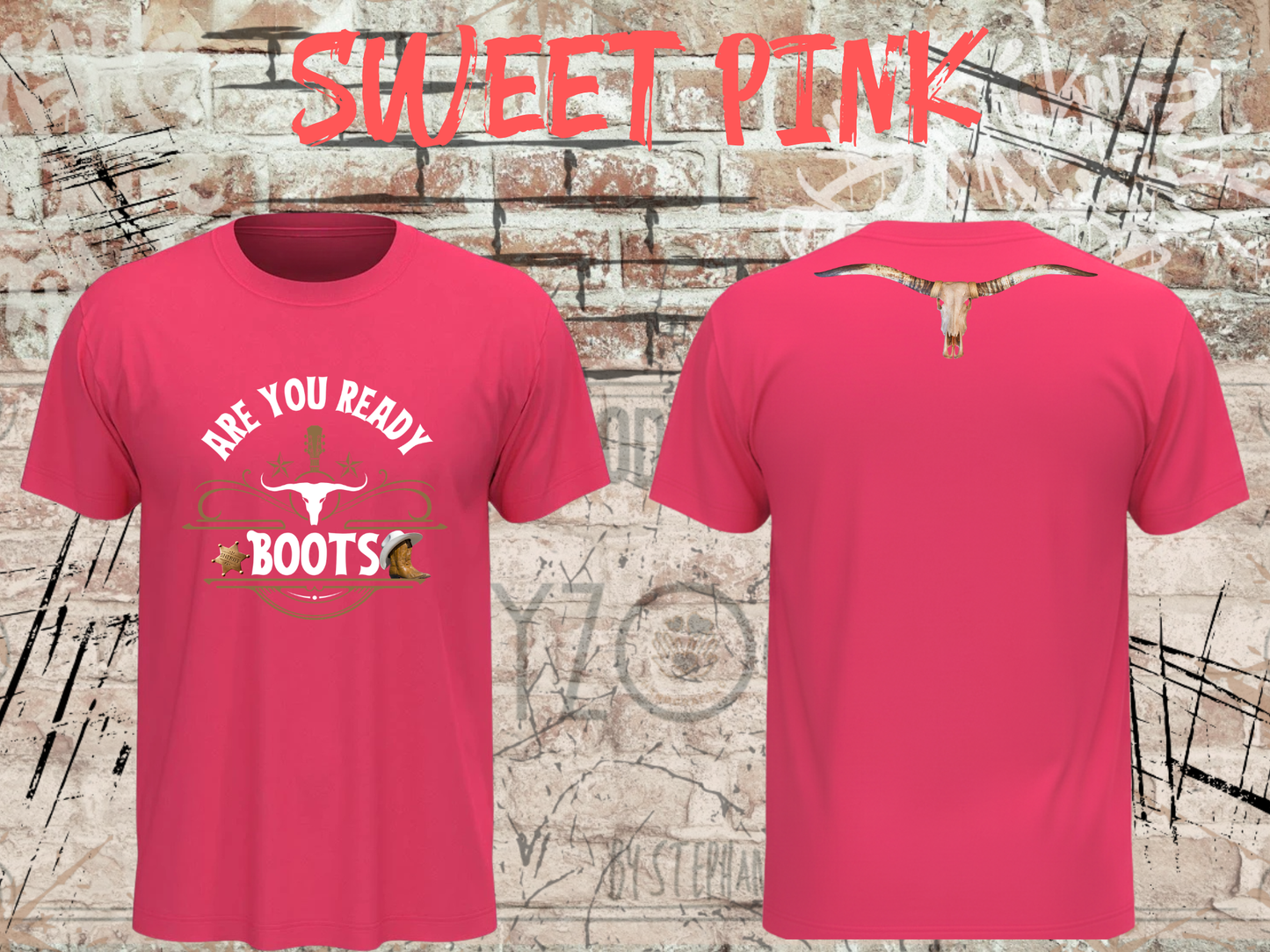 Are You Ready Boots? - Western T-Shirt Cowboy Cowgirl Langhorn