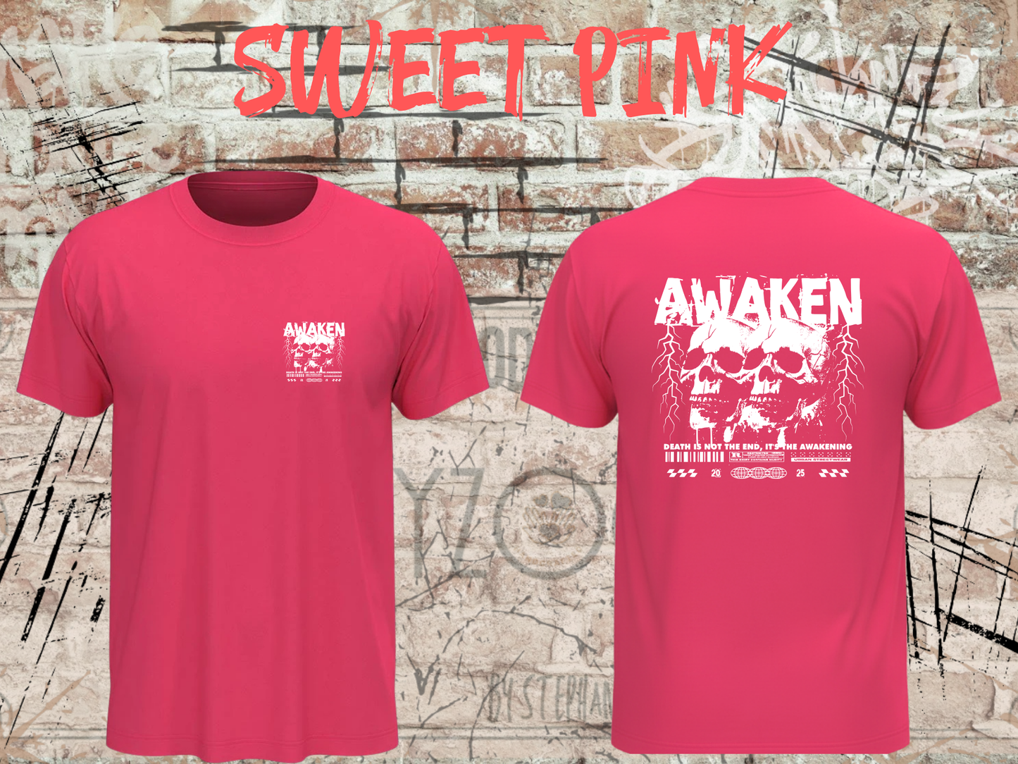 Awaken the Death - Gothic Skull T-Shirt mit Totenkopf