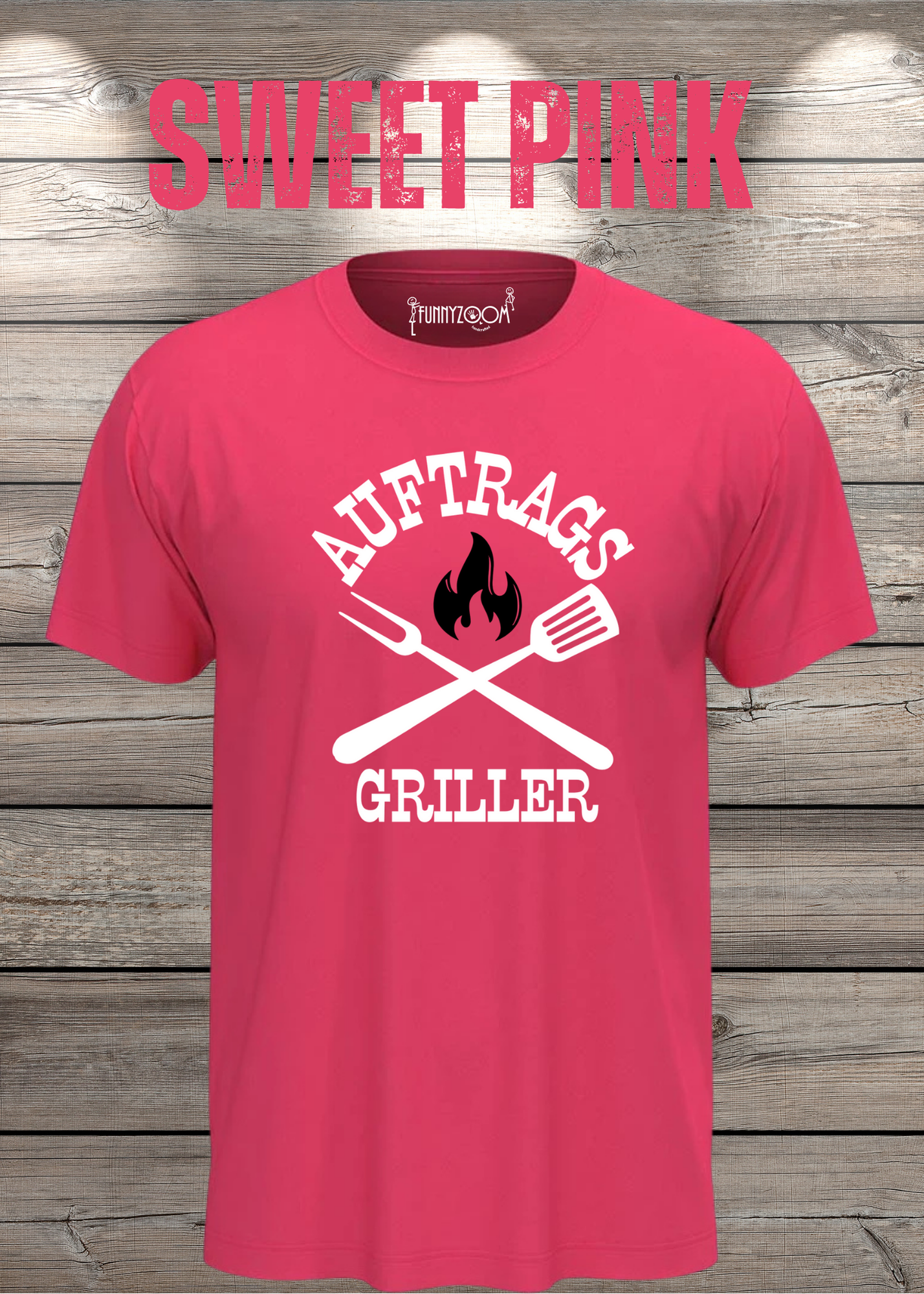 T-Shirt Auftrags-Griller Geschenkidee für Grillmeister Witziges T-Shirt mit Spruch Lustiges Unisex T-Shirt BBQ