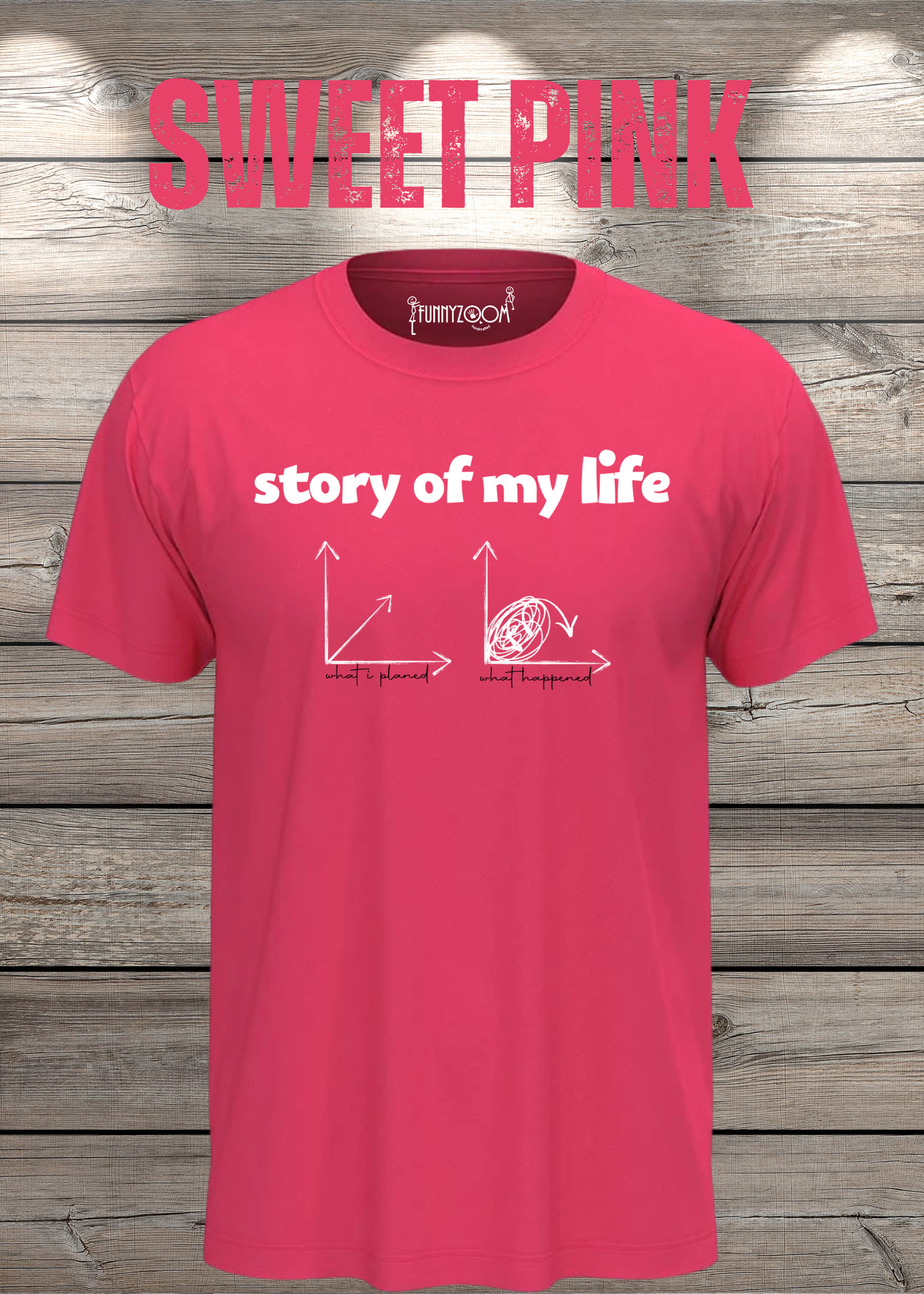 T-Shirt Story of my life Witziges T-Shirt mit Diagramm Geschenkidee Unisex
