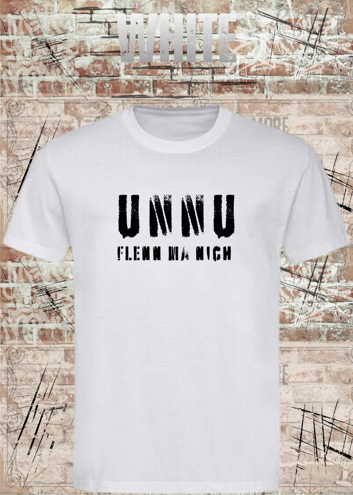 Unnu flenn ma nich! – Sächsisches Unisex T-Shirt mit lustigem Dialekt Spruch