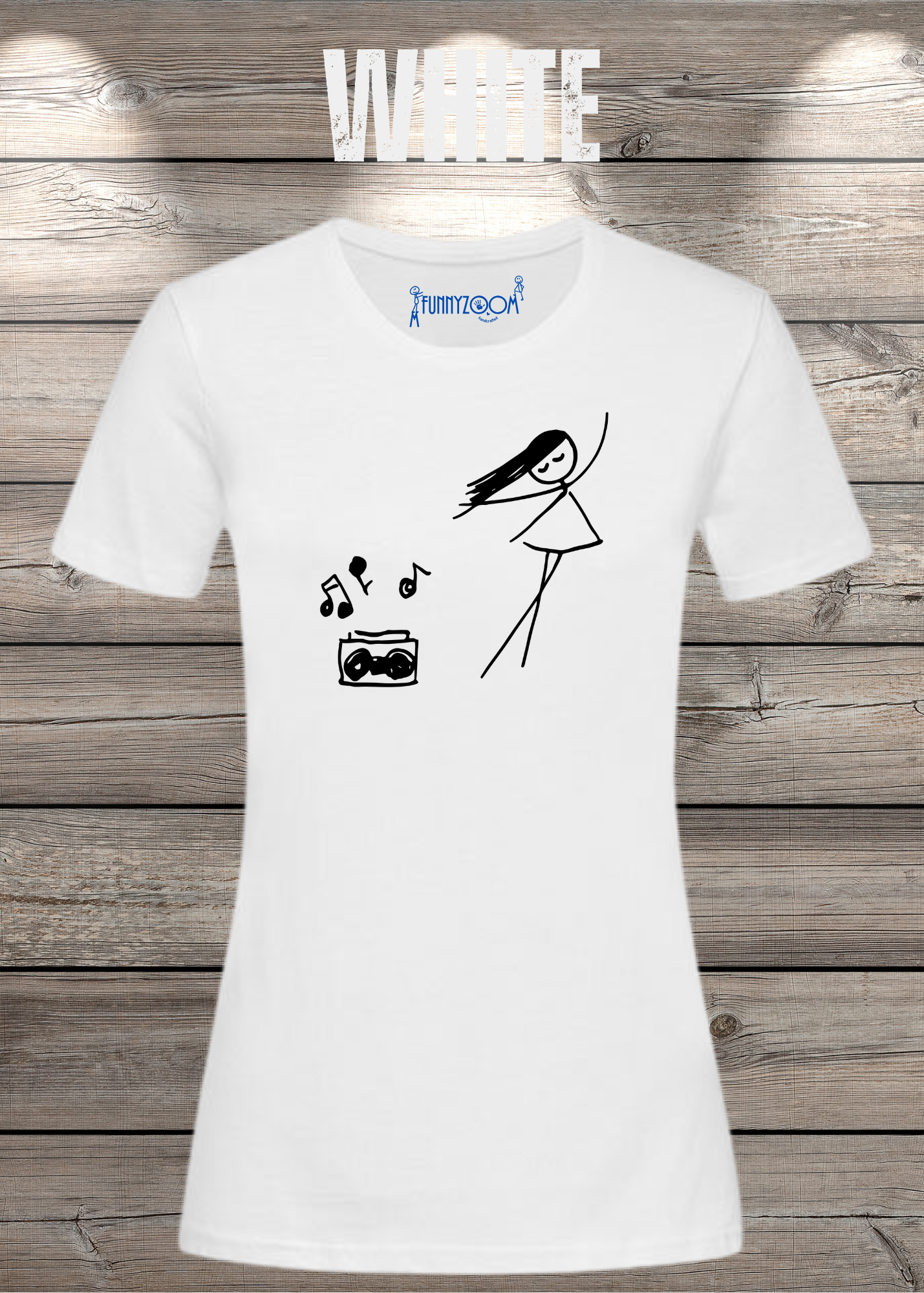 Damen T-Shirt Music for Life - T-Shirt Geschenkidee, lustiges T-Shirt, T-Shirt Musik, witziges T-Shirt, Freizeit T-Shirt Musik