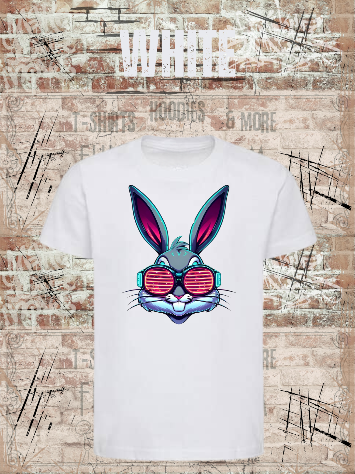 Cooles Bunny Kinder T-Shirt Witziges Kids T-Shirt Geschenkidee