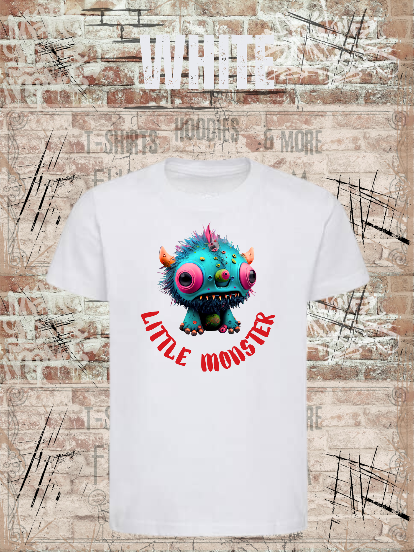 Kinder T-Shirt Little Monster - Süßes Monster Shirt für Kids