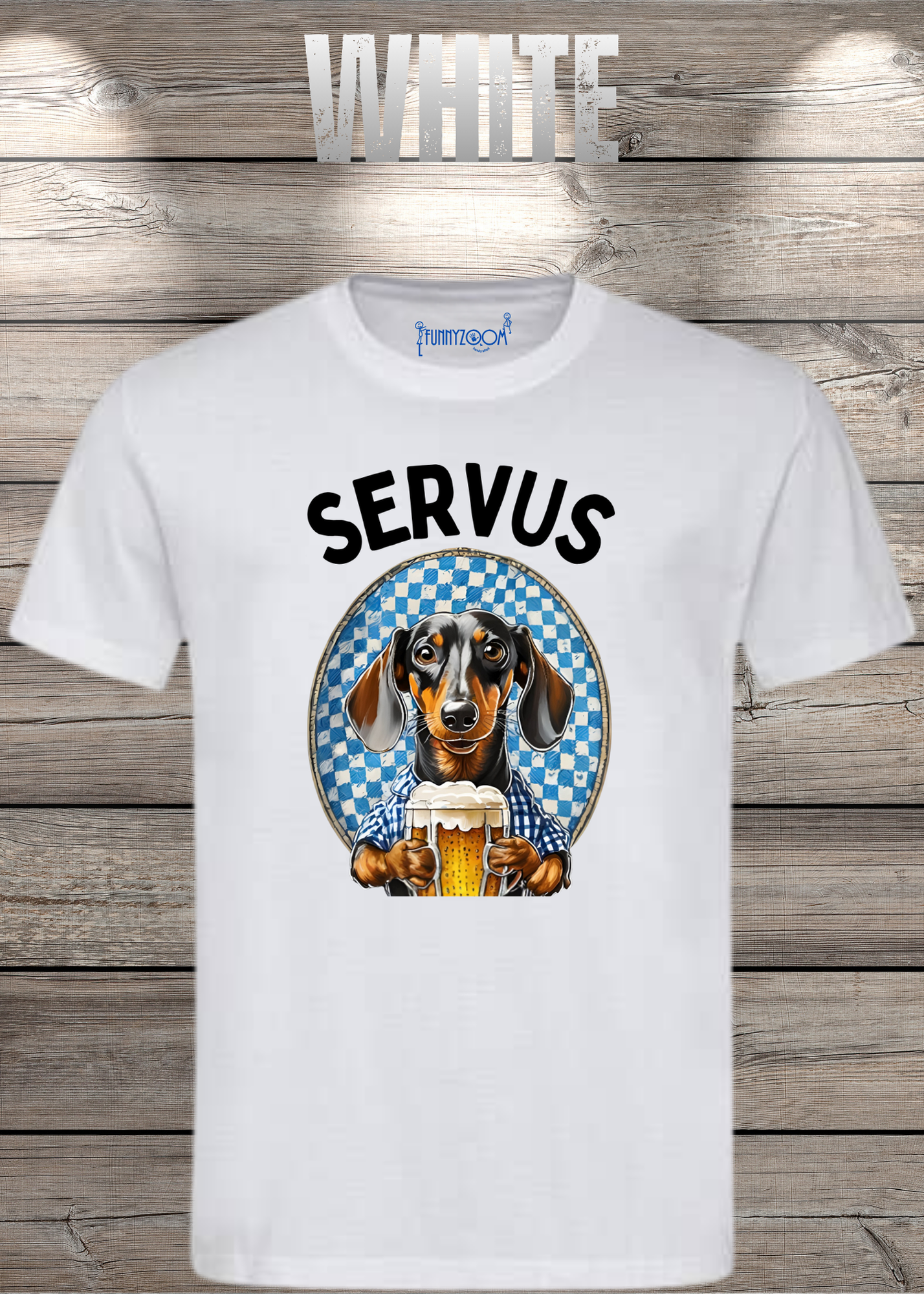 Servus Dackel Bayern Bier T-Shirt - Witzige Geschenkidee Unisex