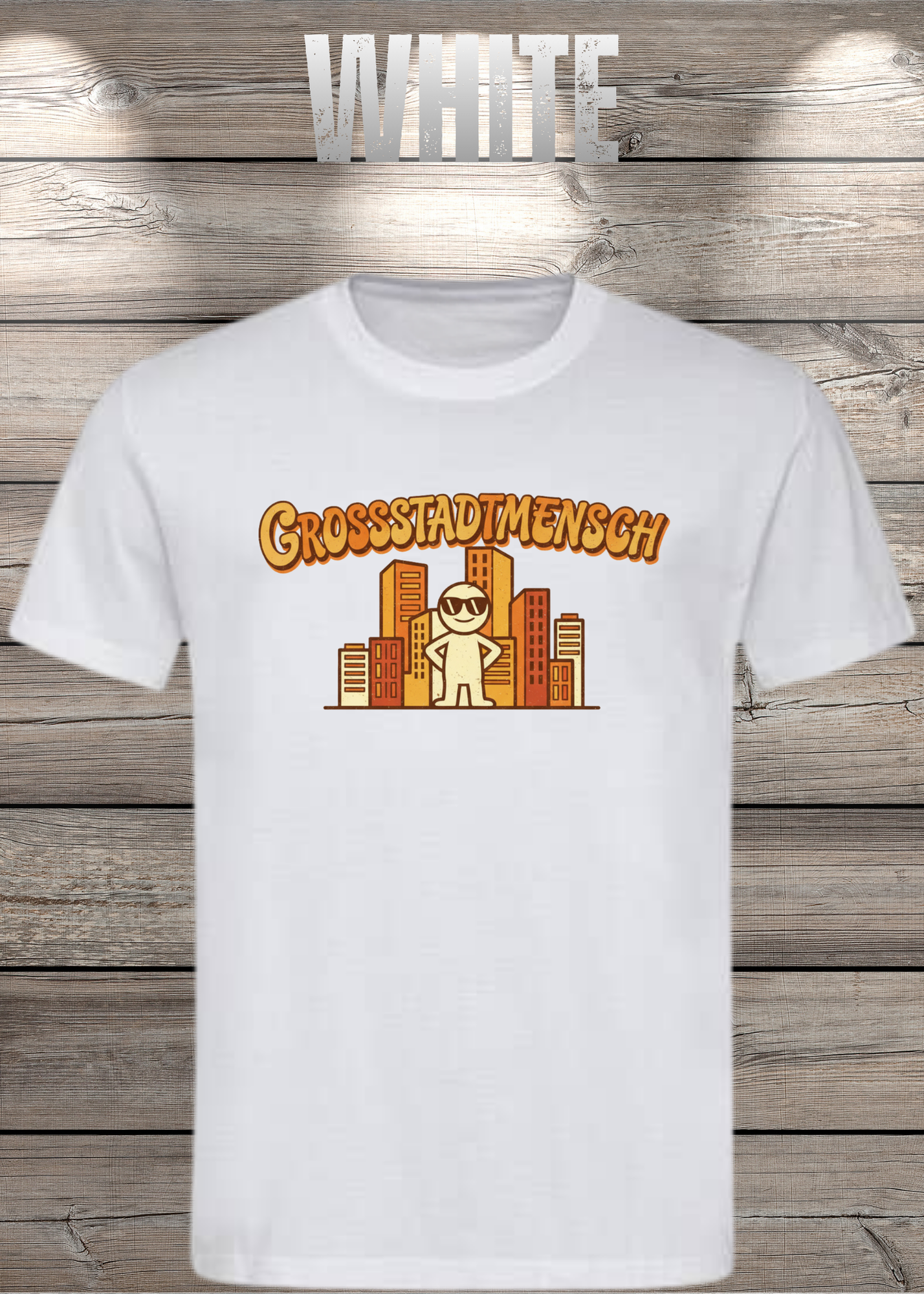 T-Shirt 'Großstadtmensch' - Witziges City-Shirt für Stadtliebhaber