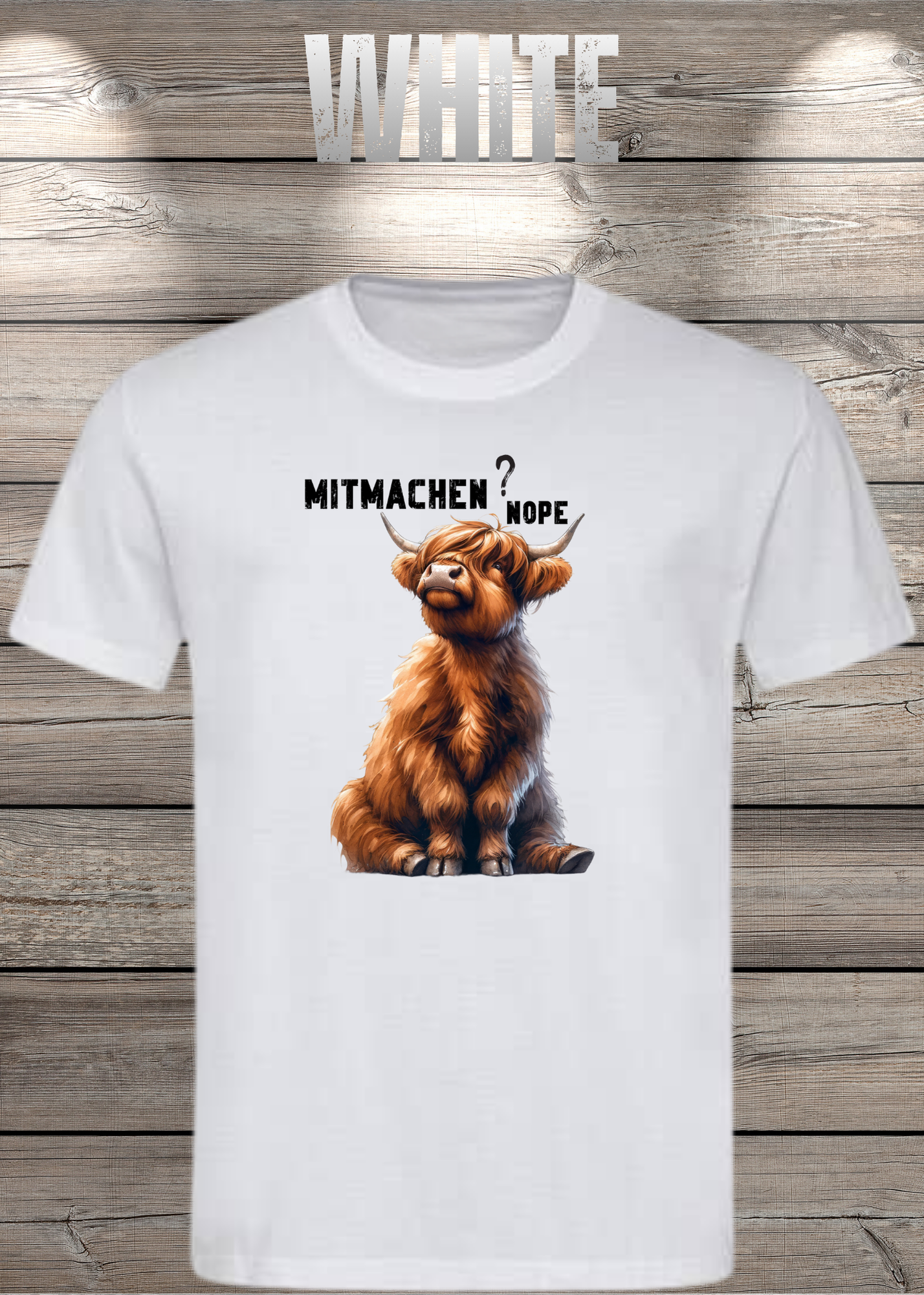 Highland Kuh Unisex T-Shirt Mitmachen? Nope