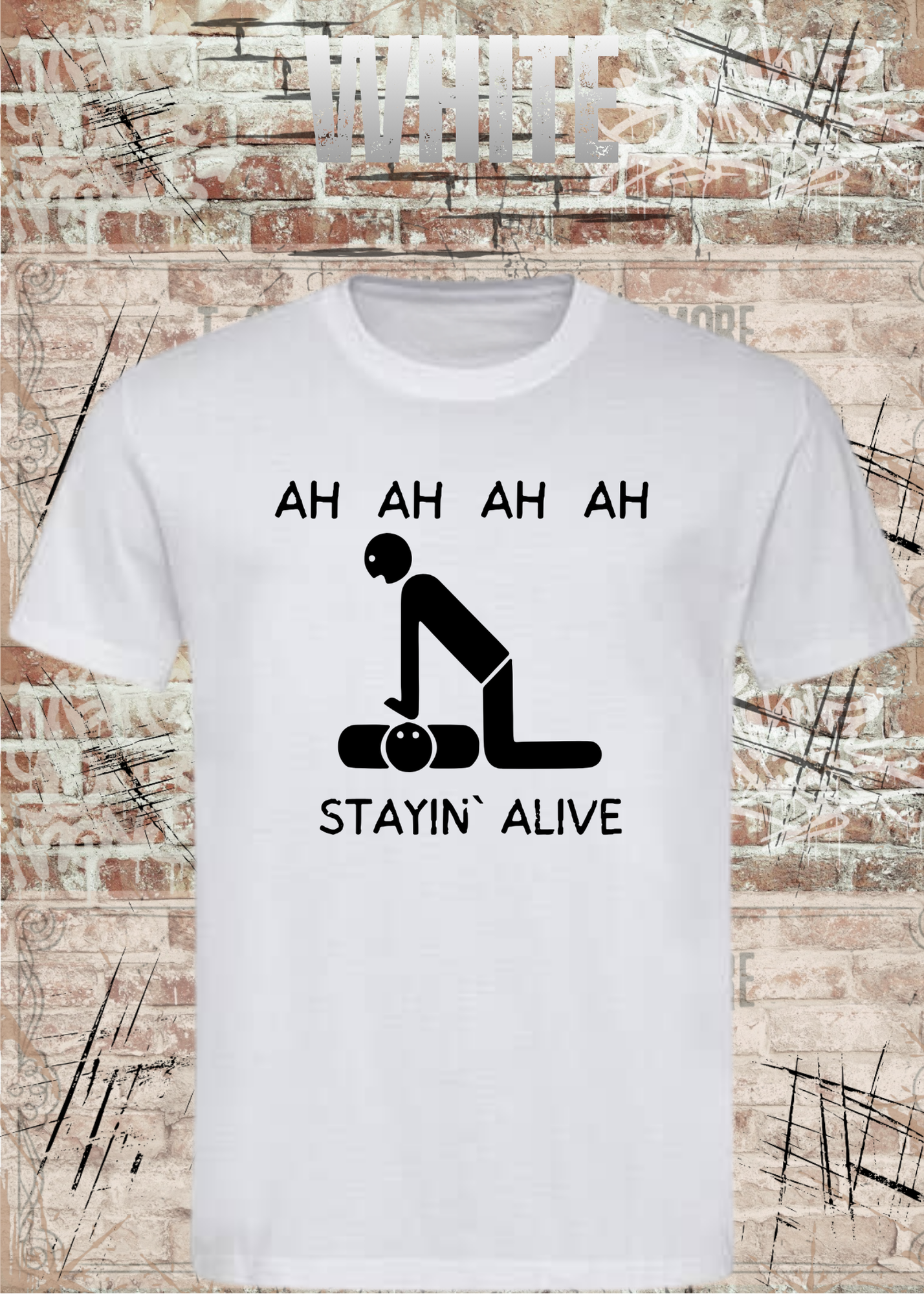 Stayin Alive T-Shirt – Lustiges Rettungsdienst & Krankenpflege Shirt Geschenk