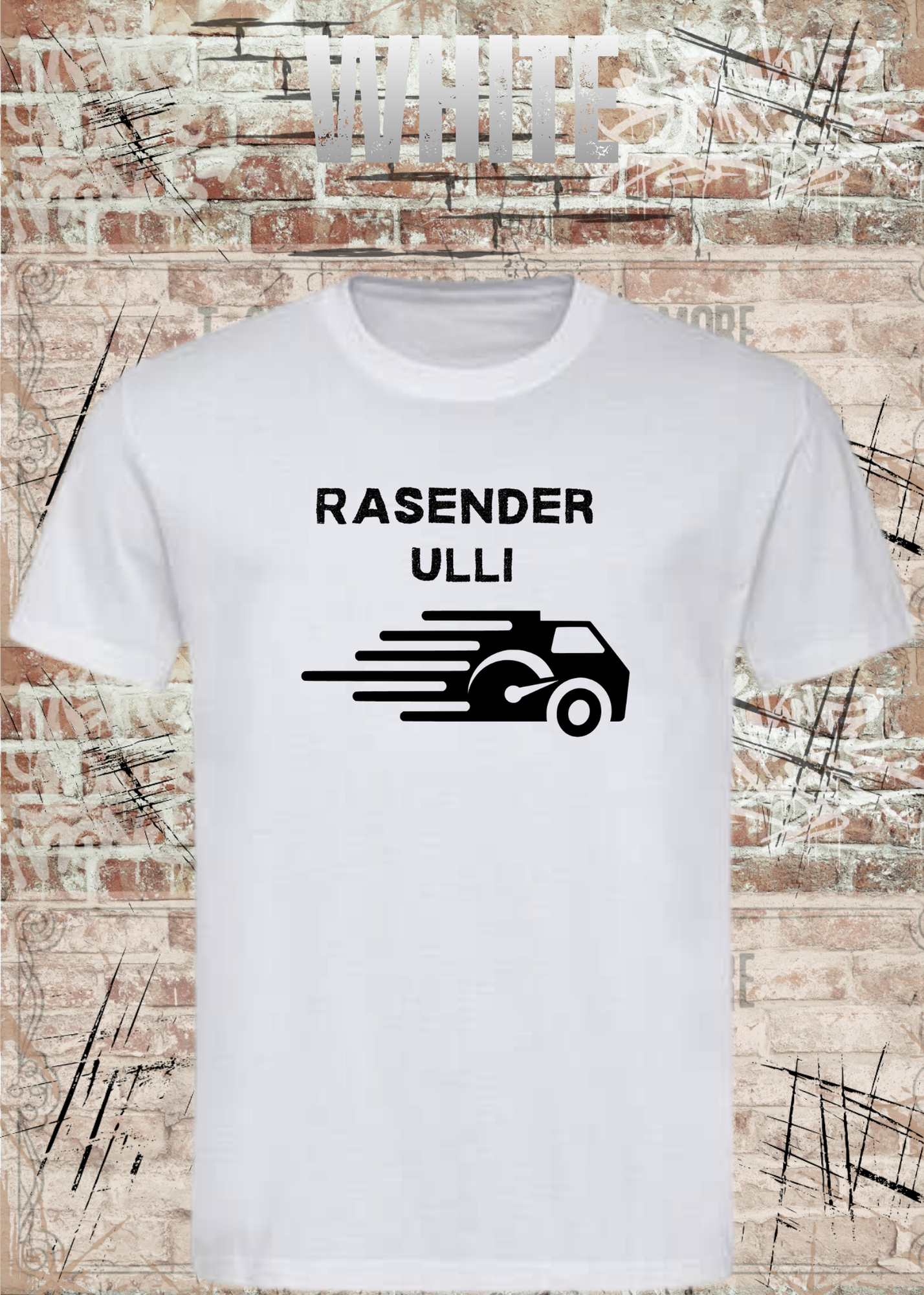 Paketfahrer T-Shirt mit Wunschname – Rasender Wunschname | Lustiges Geschenk für Zusteller