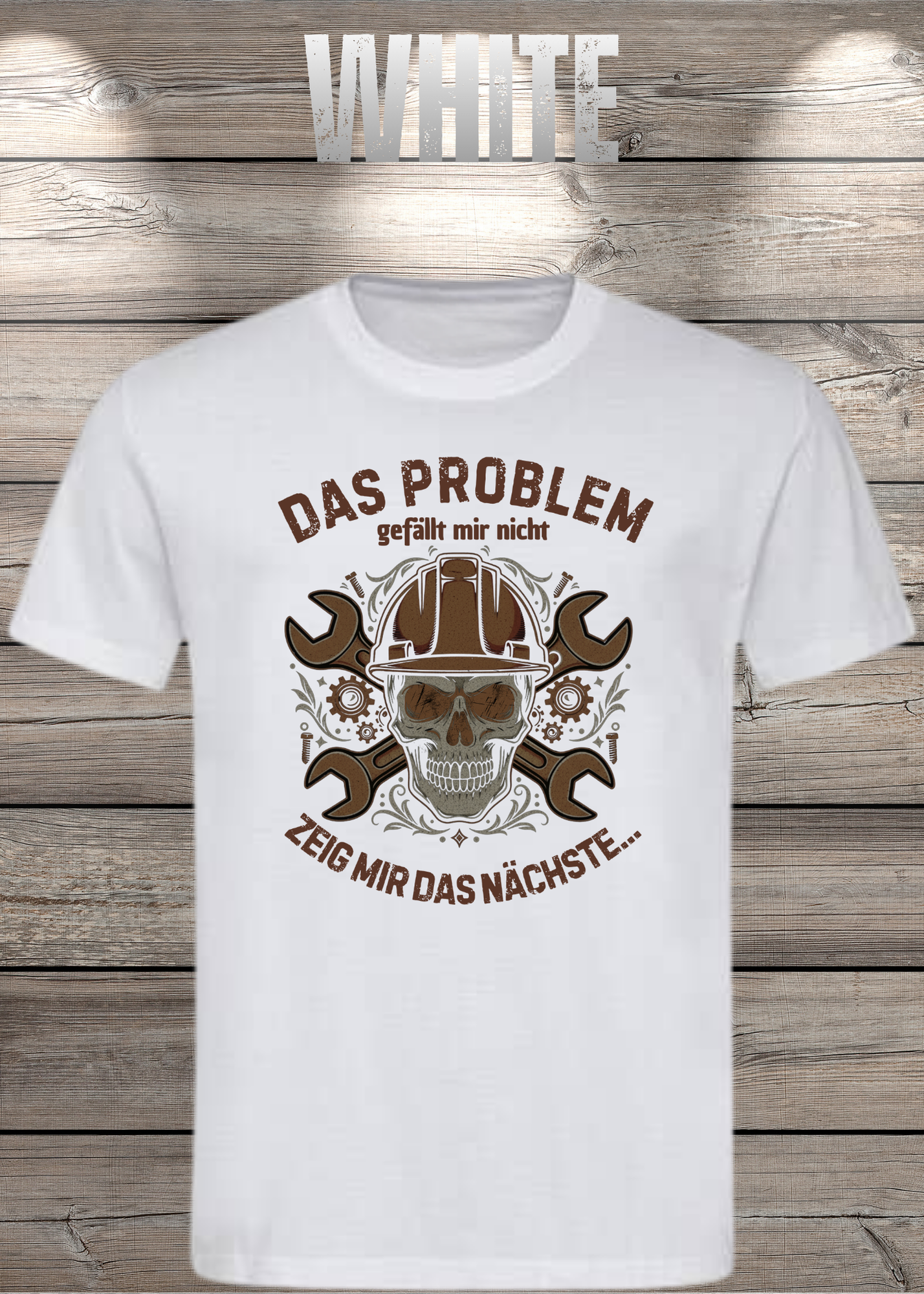 T-Shirt 'Das Problem gefällt mir nicht zeig mir das nächste' - Witziges Spruch-Shirt für Problemvermeider