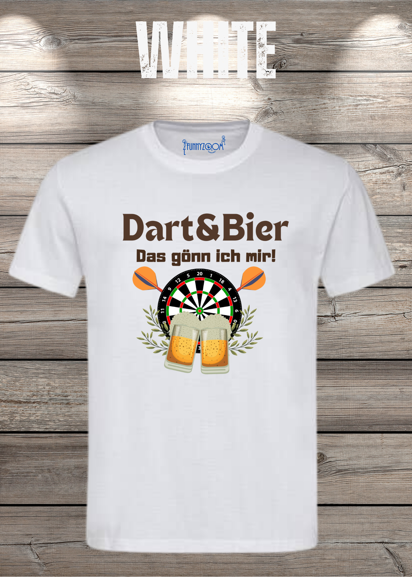 T-Shirt Dart & Bier das Gönn ich mir Witziges T-Shirt mit Spruch Geschenkidee Unisex