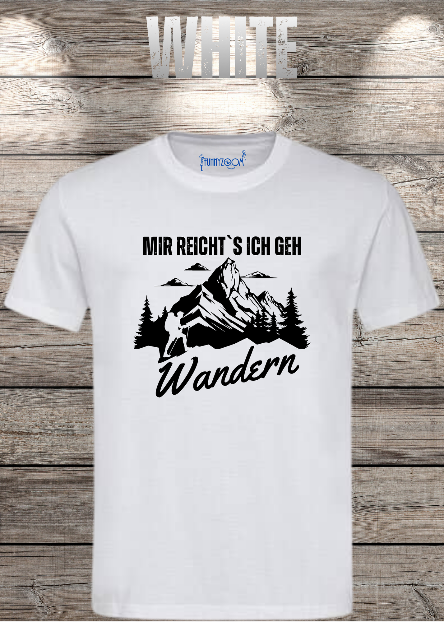 T-Shirt 'Mir reichts ich geh wandern!' - Witziges Wanderer Geschenk Unisex