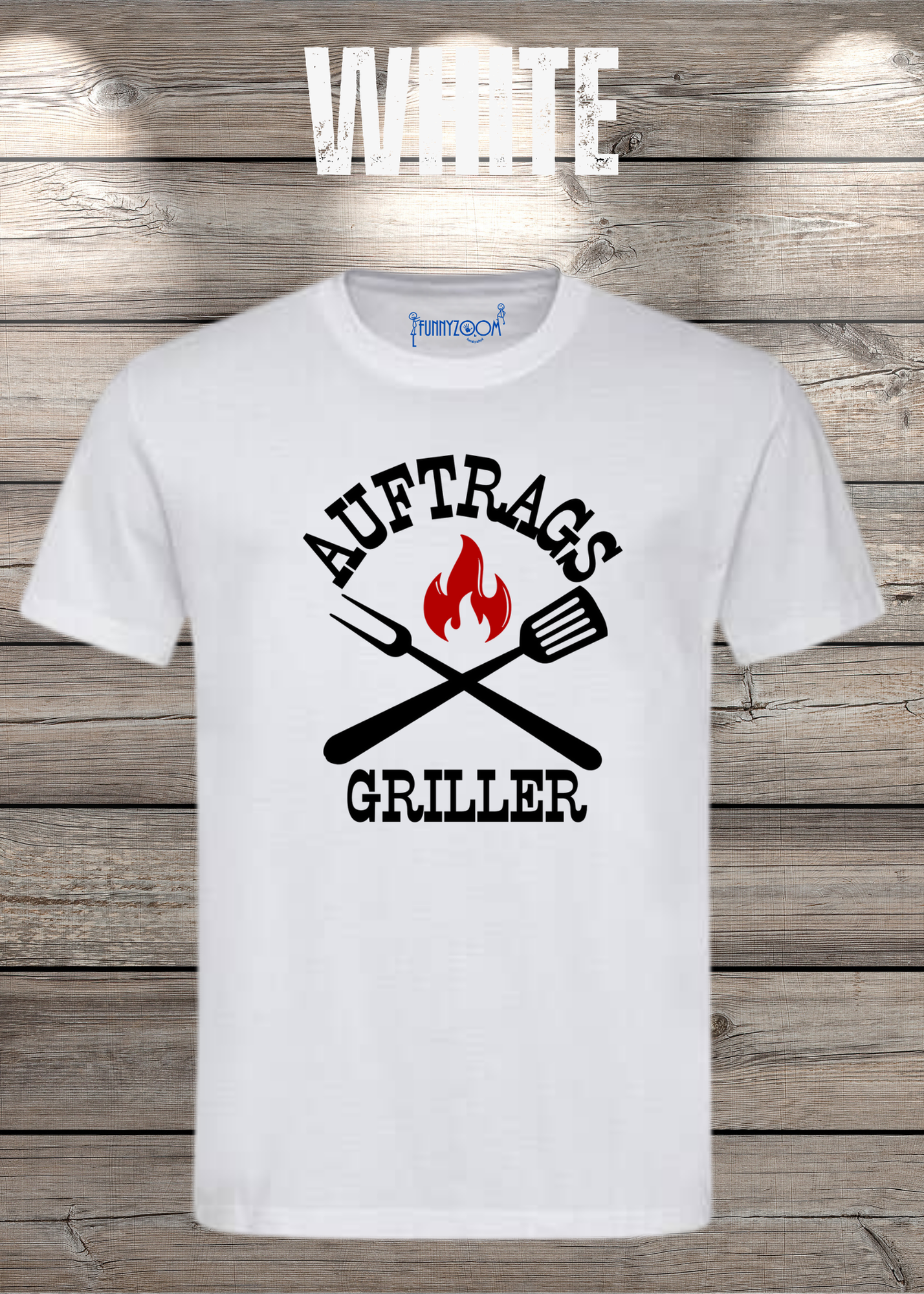 T-Shirt Auftrags-Griller Geschenkidee für Grillmeister Witziges T-Shirt mit Spruch Lustiges Unisex T-Shirt BBQ