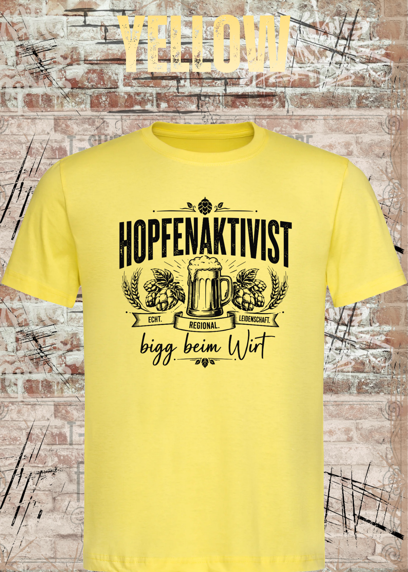 Hopfenaktivist – bigg beim Wirt | Lustiges Bier T-Shirt