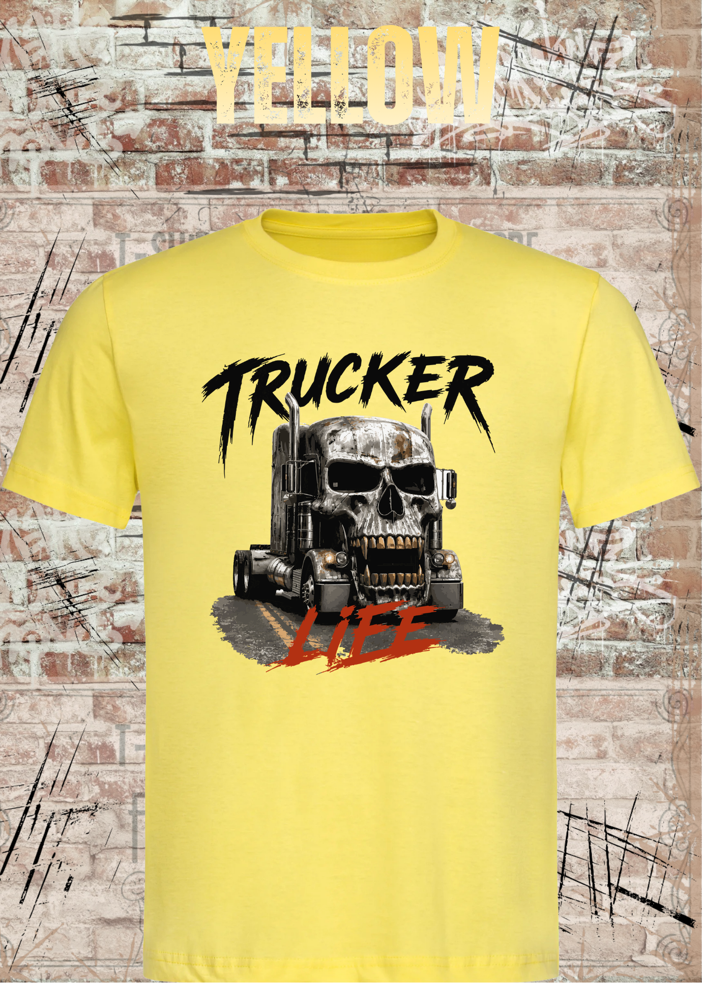 Trucker Life T-Shirt – LKW Totenkopf Shirt für Trucker