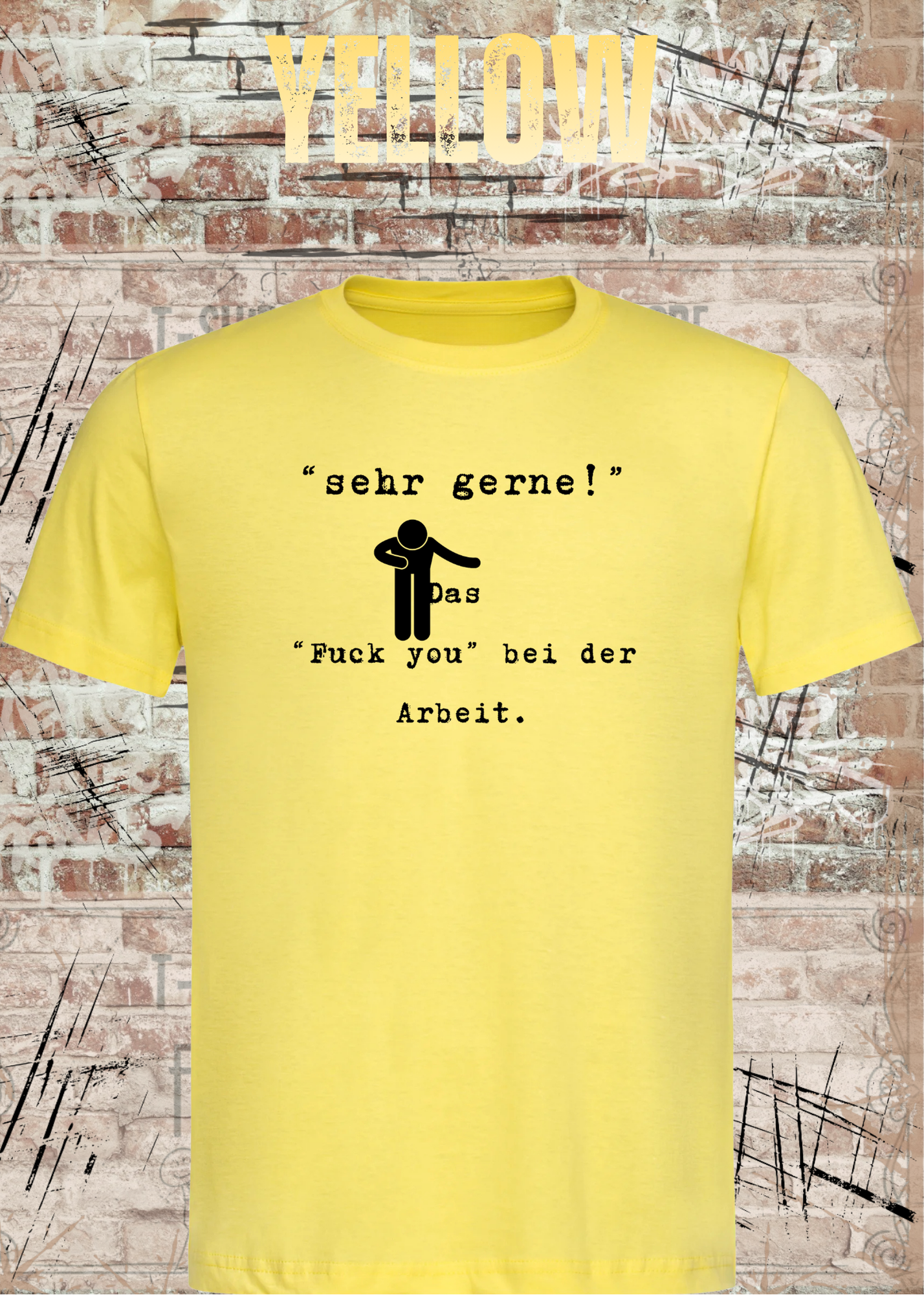 Sehr gerne! Das Fuck you bei der Arbeit! Das höfliche Büro-Statement | Lustiges Arbeit Humor T-Shirt Unisex