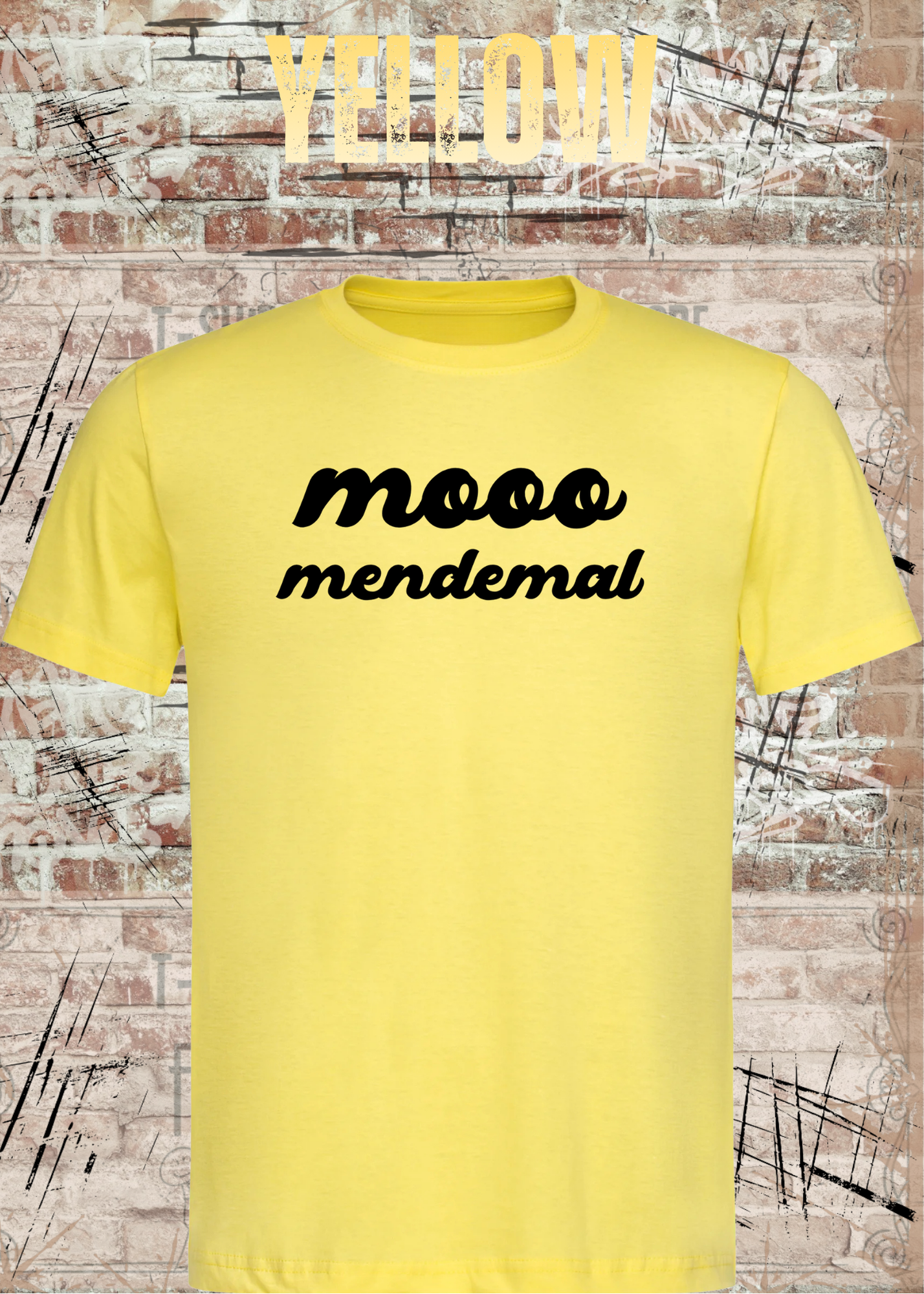 Mooo Mendemal – Lustiges Wortspiel T-Shirt Unisex
