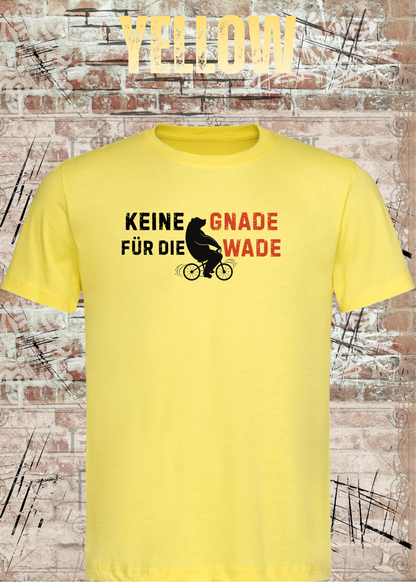 Keine Gnade für die Wade T-Shirt – Lustiges Fahrrad Shirt für Radfahrer & Biker Unisex