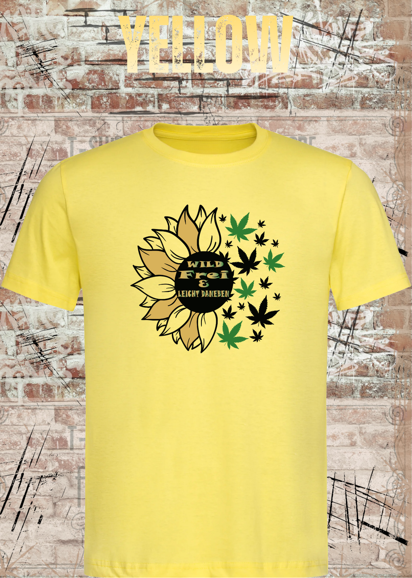 Wild Frei & Leicht Daneben Sonnenblumen Unisex T-Shirt