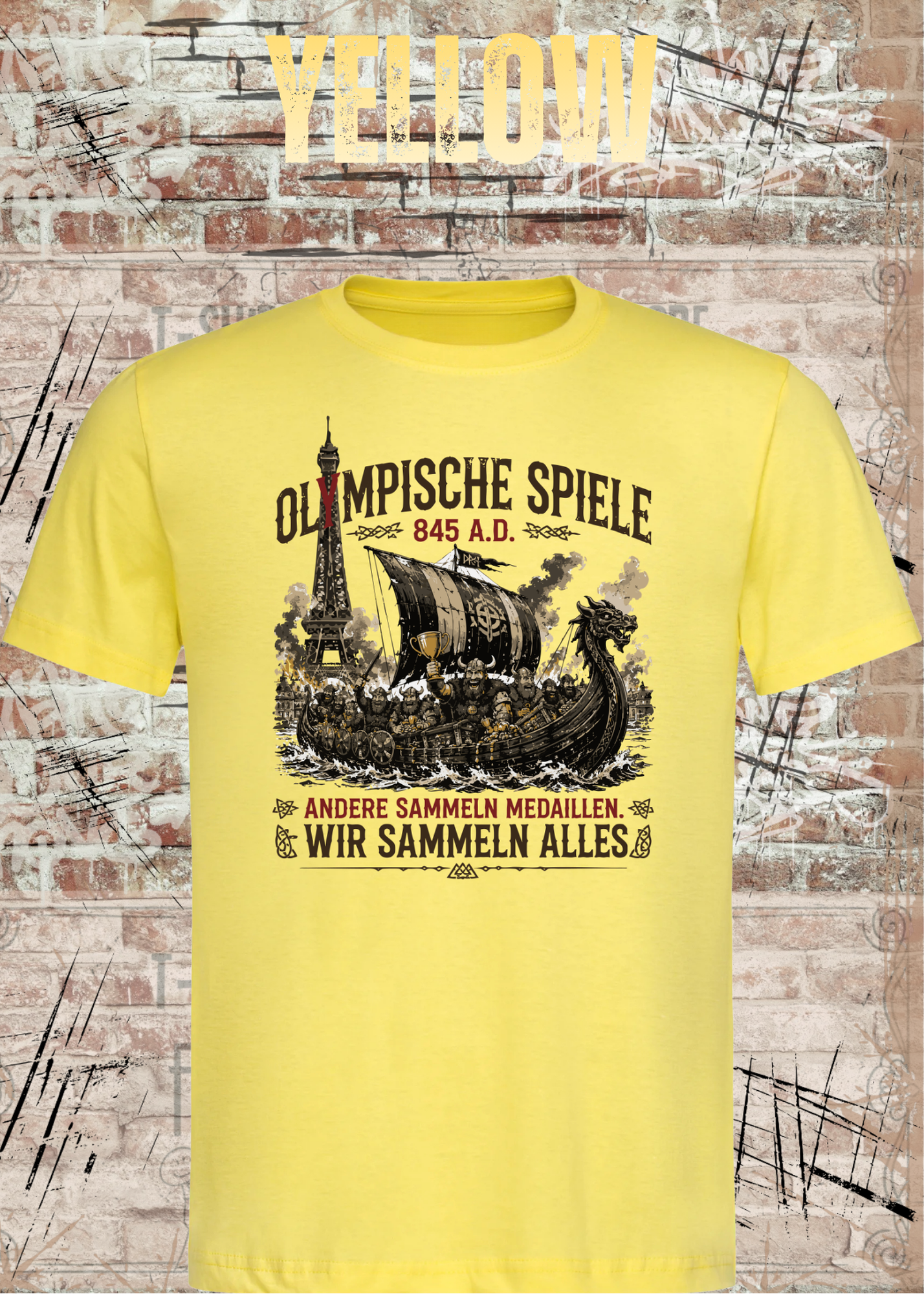Olympische Spiele 845 A.D. Wikinger T-Shirt – Andere sammeln Medaillen wir sammeln alles Unisex