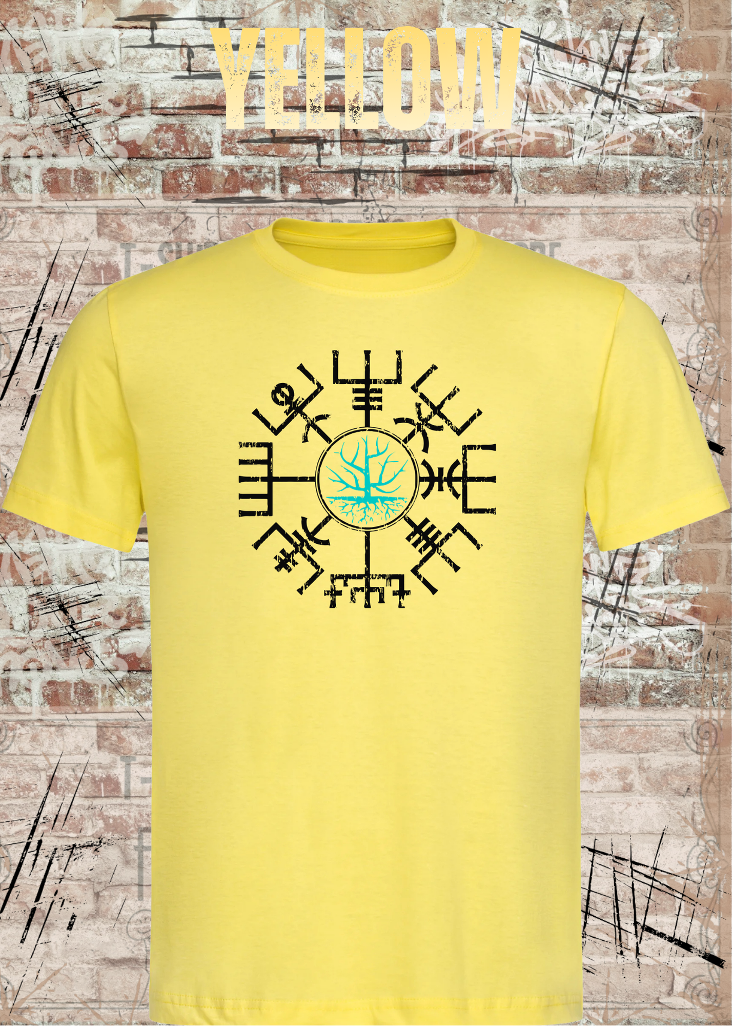 Vegvisir Baum des Lebens Wikinger T-Shirt | Nordische Runen | Unisex Shirt