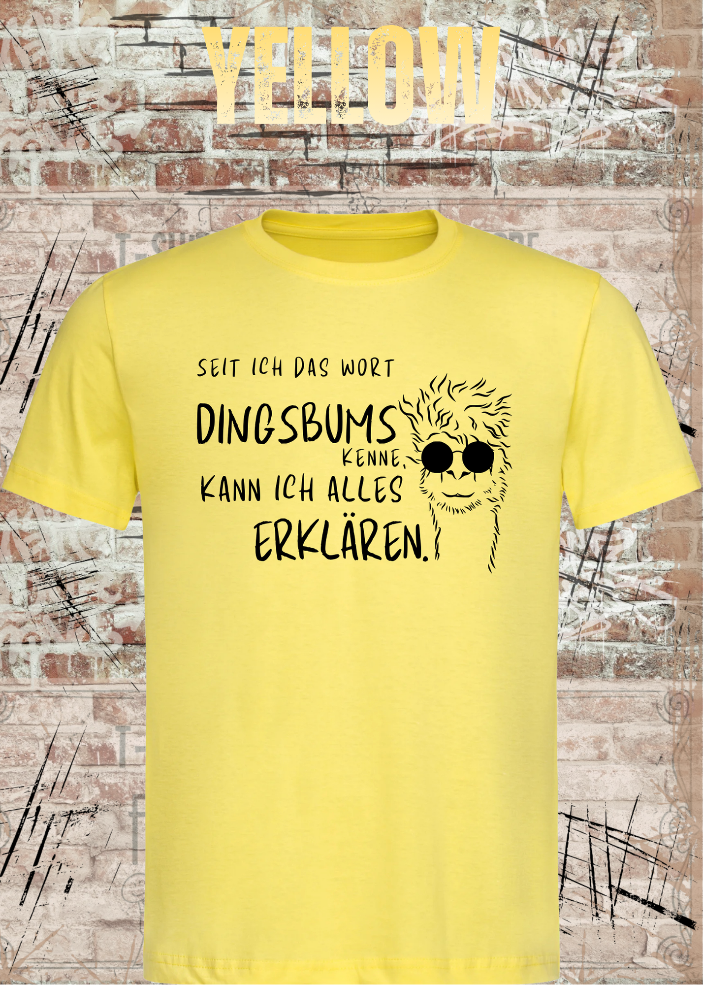 Seit ich das Wort Dingsbums kenne kann ich alles erklären T-Shirt – Lustiges Spruchshirt Unisex