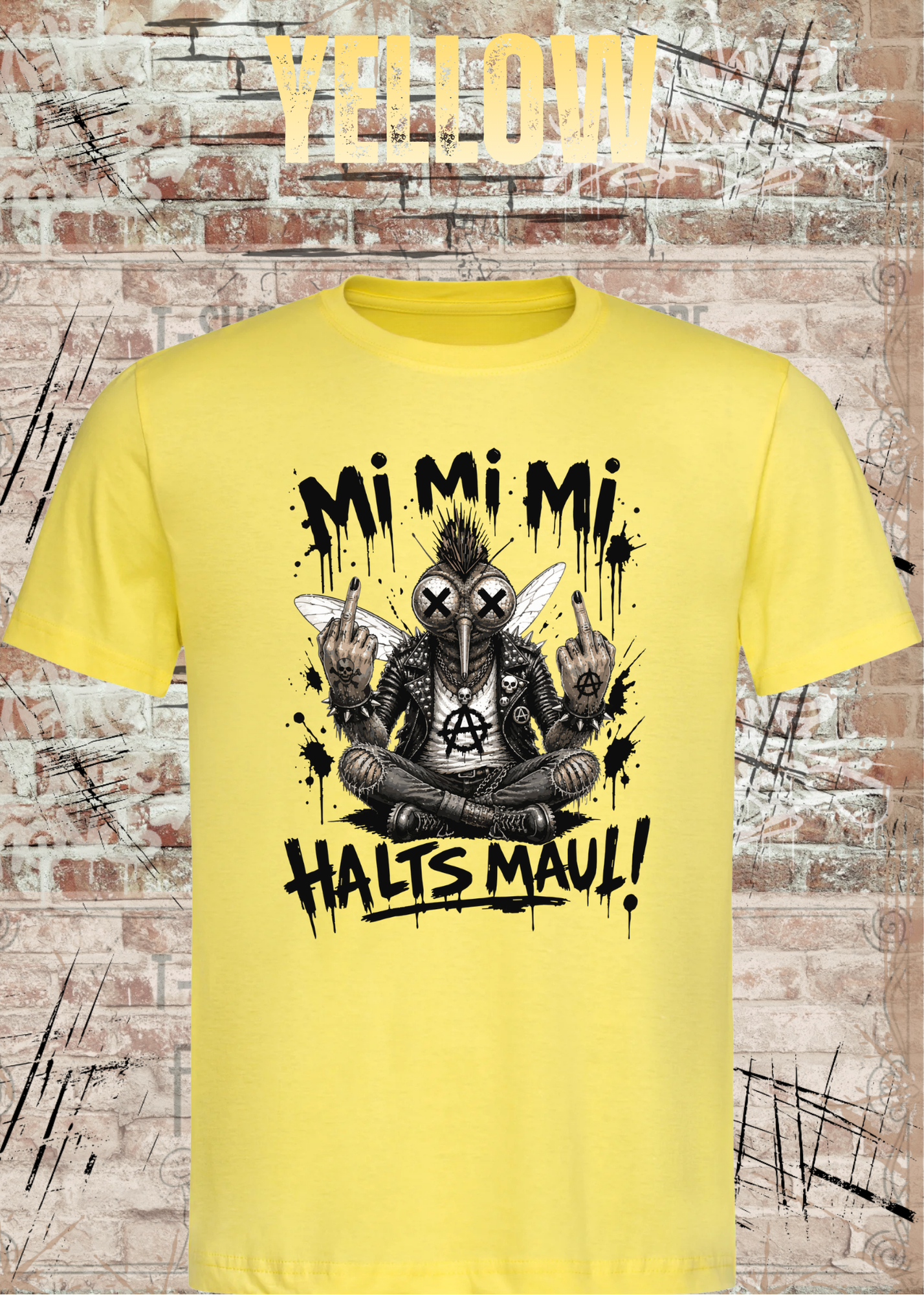 Stech-Mücke Manni T-Shirt – Mi Mi Mi Halt’s Maul Punk Shirt
