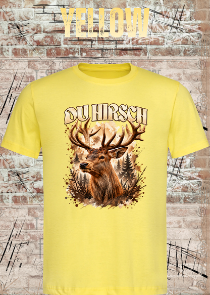 Du Hirsch T-Shirt – Lustiges Hirsch Shirt | Unisex Natur & Jäger Geschenk