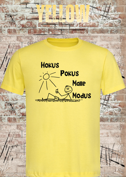 Hokus Pokus Malle Modus – Lustiges Unisex T-Shirt für Mallorca Fans