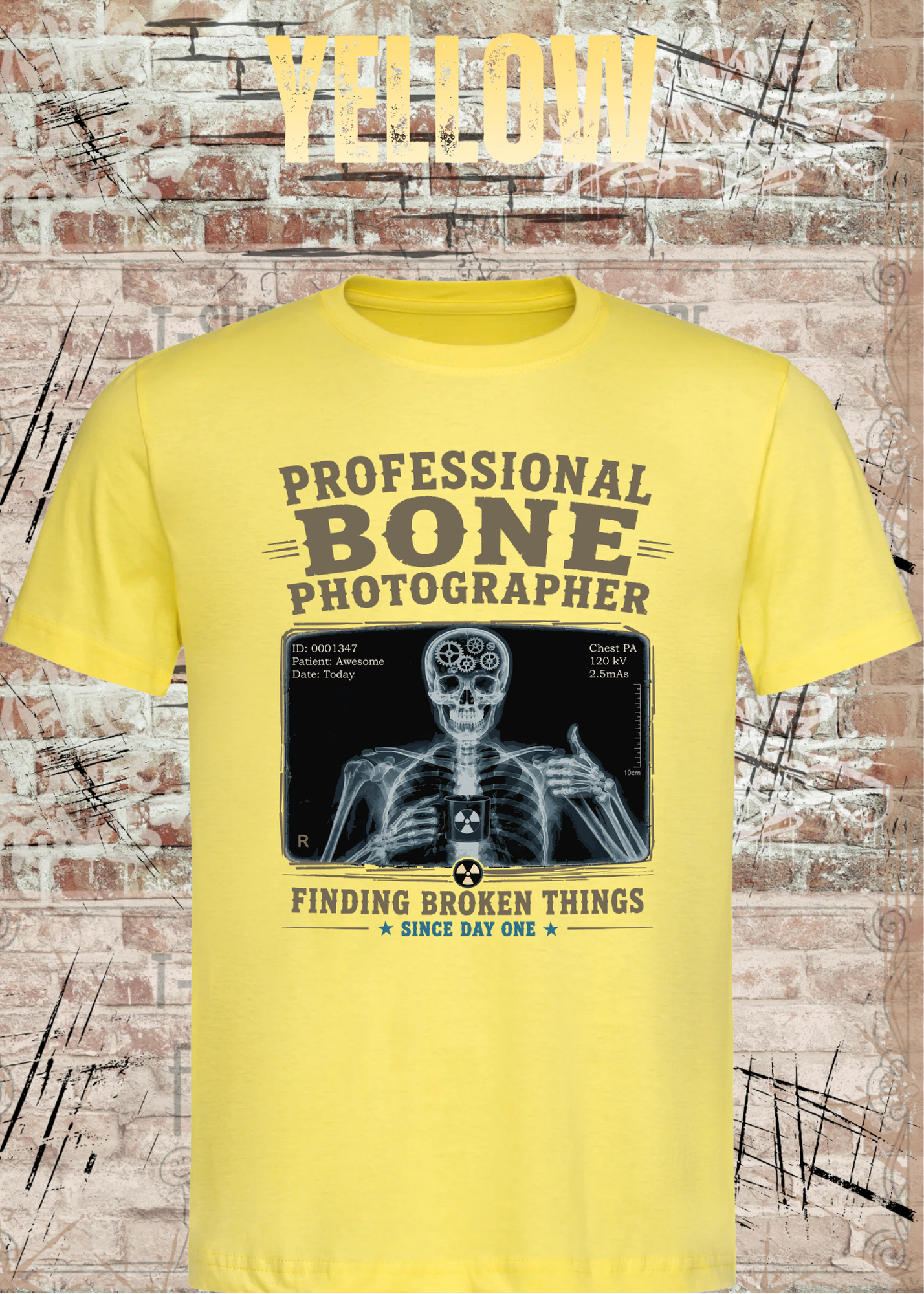 Professional Bone Photographer T-Shirt – Lustiges Radiologie Shirt für Röntgen & Krankenhaus