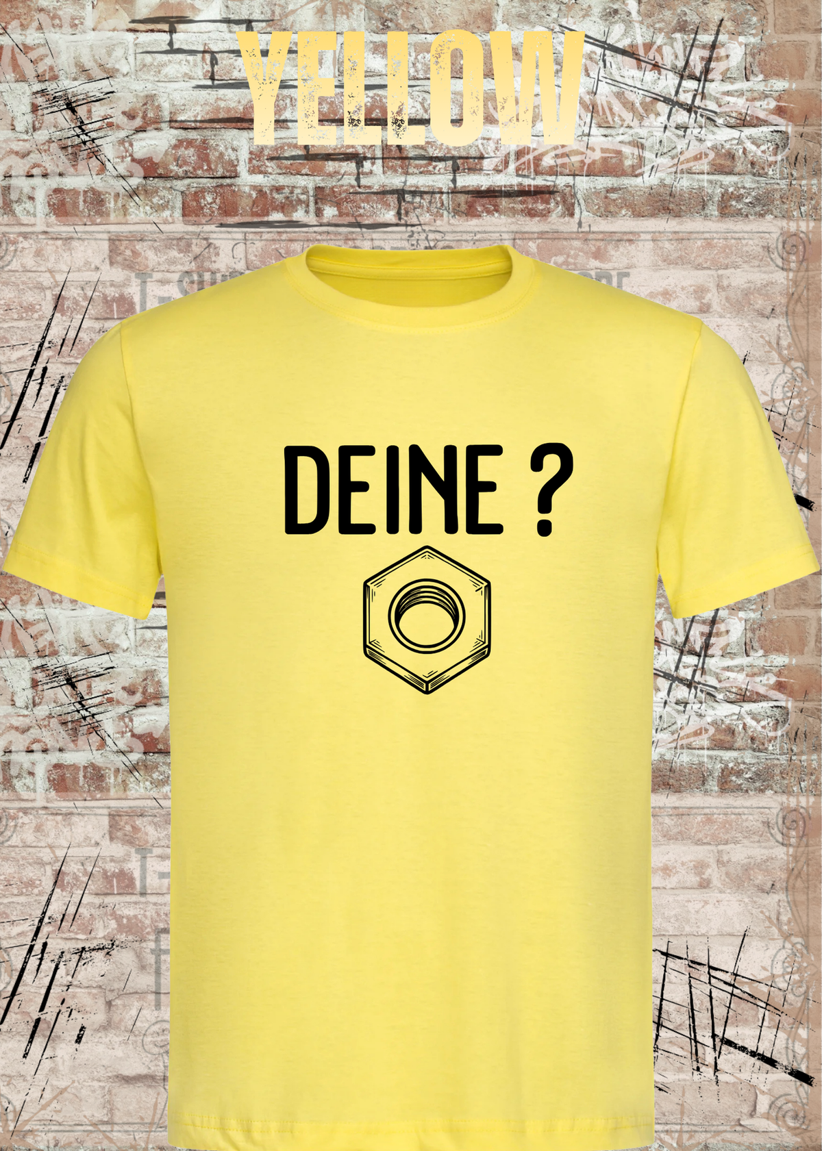 Deine Mutter? – Lustiges Wortspiel T-Shirt | FunnyZoom