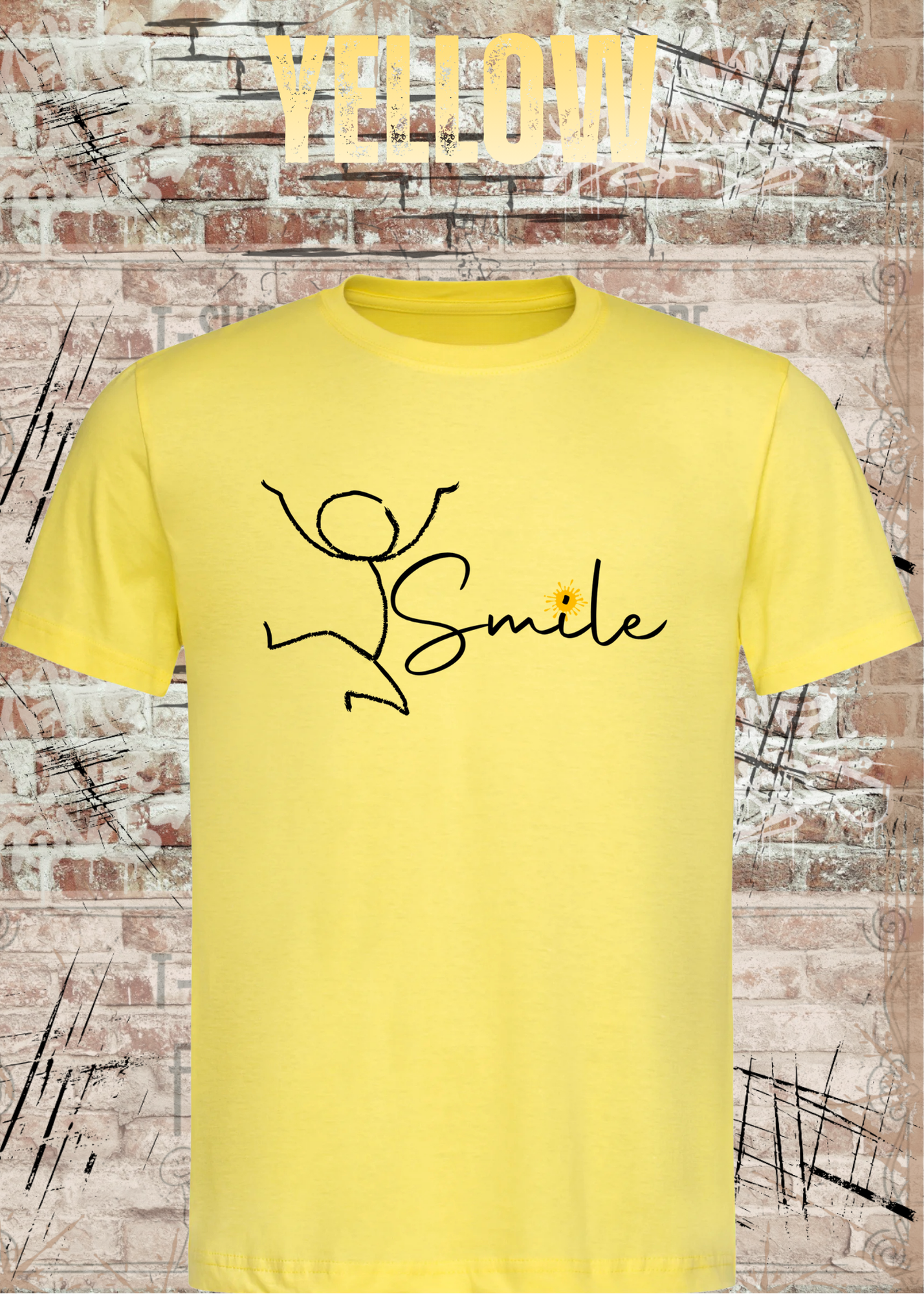 Smile Shirt – Minimalistisches Unisex T-Shirt mit Positive Vibes Design