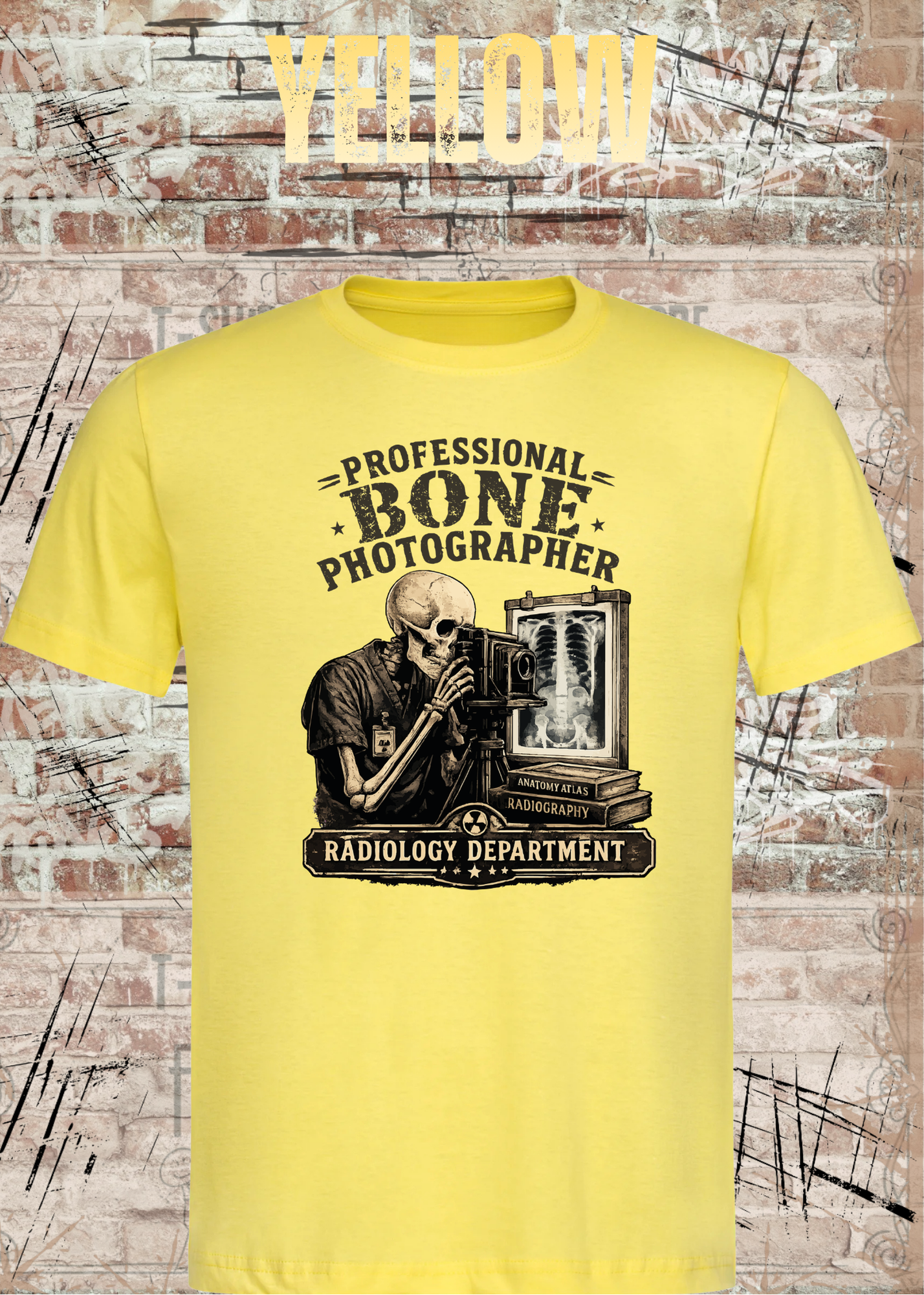 Professional Bone Photographer T-Shirt – Radiology Department Shirt für Röntgen & Klinik