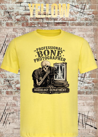Professional Bone Photographer T-Shirt – Radiology Department Shirt für Röntgen & Klinik
