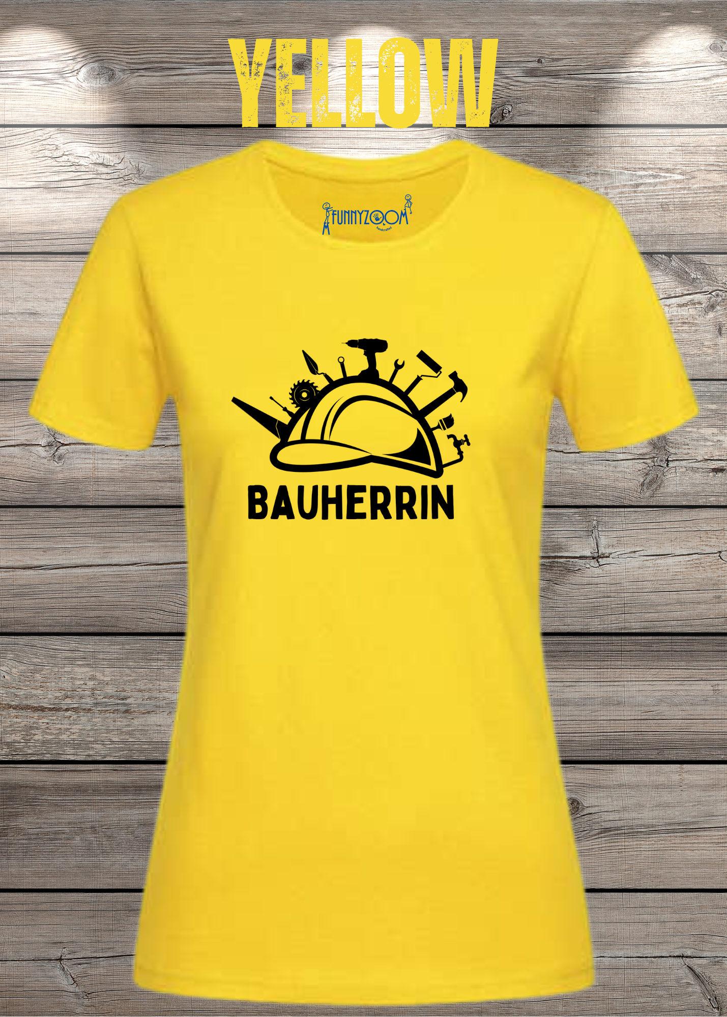 Damen T-Shirt Bauherrin Geschenkidee für Hausbesitzerin Witziges T-Shirt mit Spruch Lustiges Freizeit T-Shirt Haus bauen